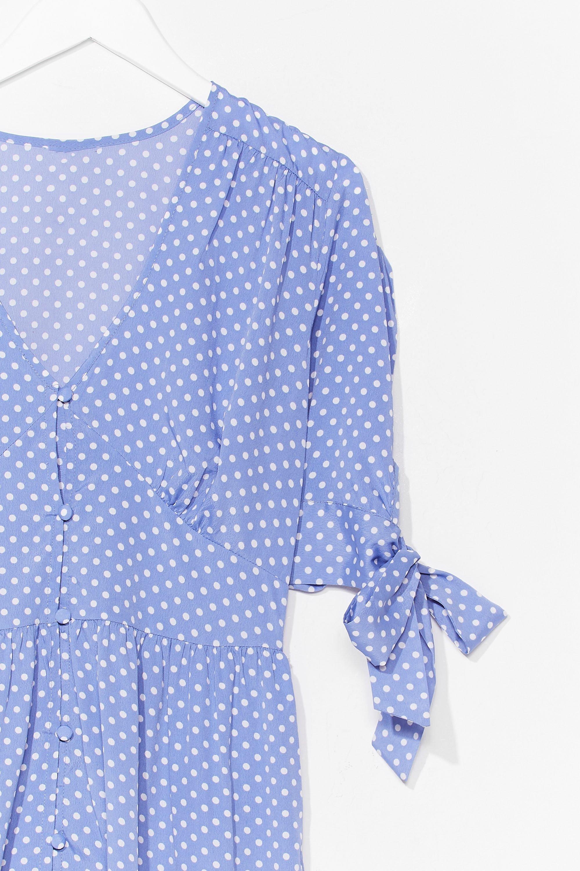 midi spotty dress