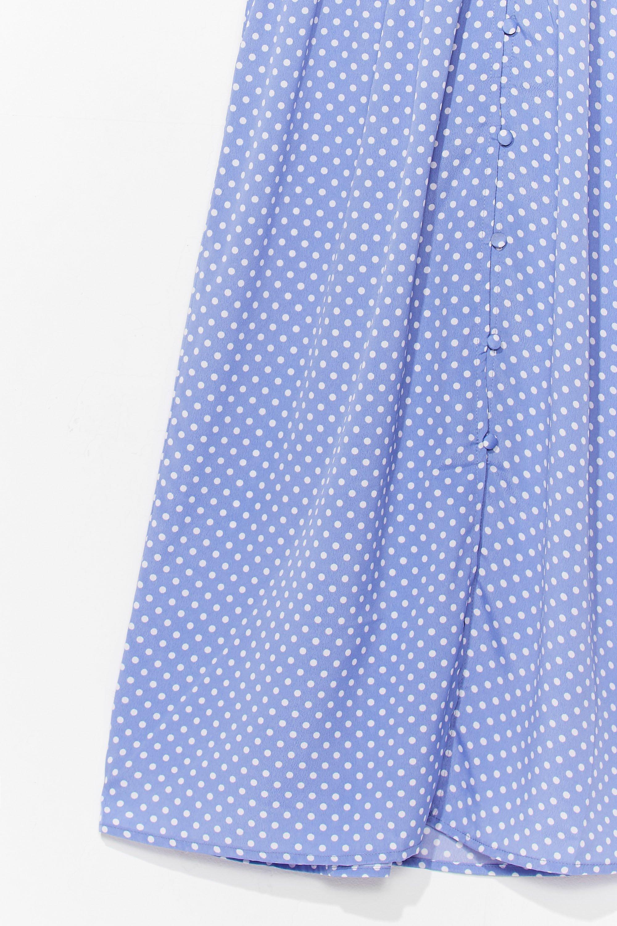 blue spotty dress