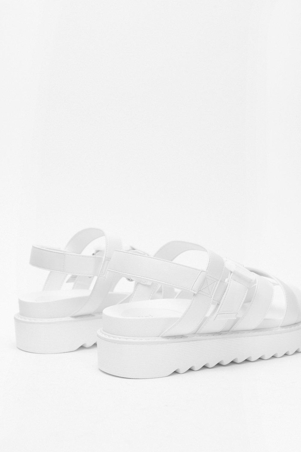 chunky slip on sandals