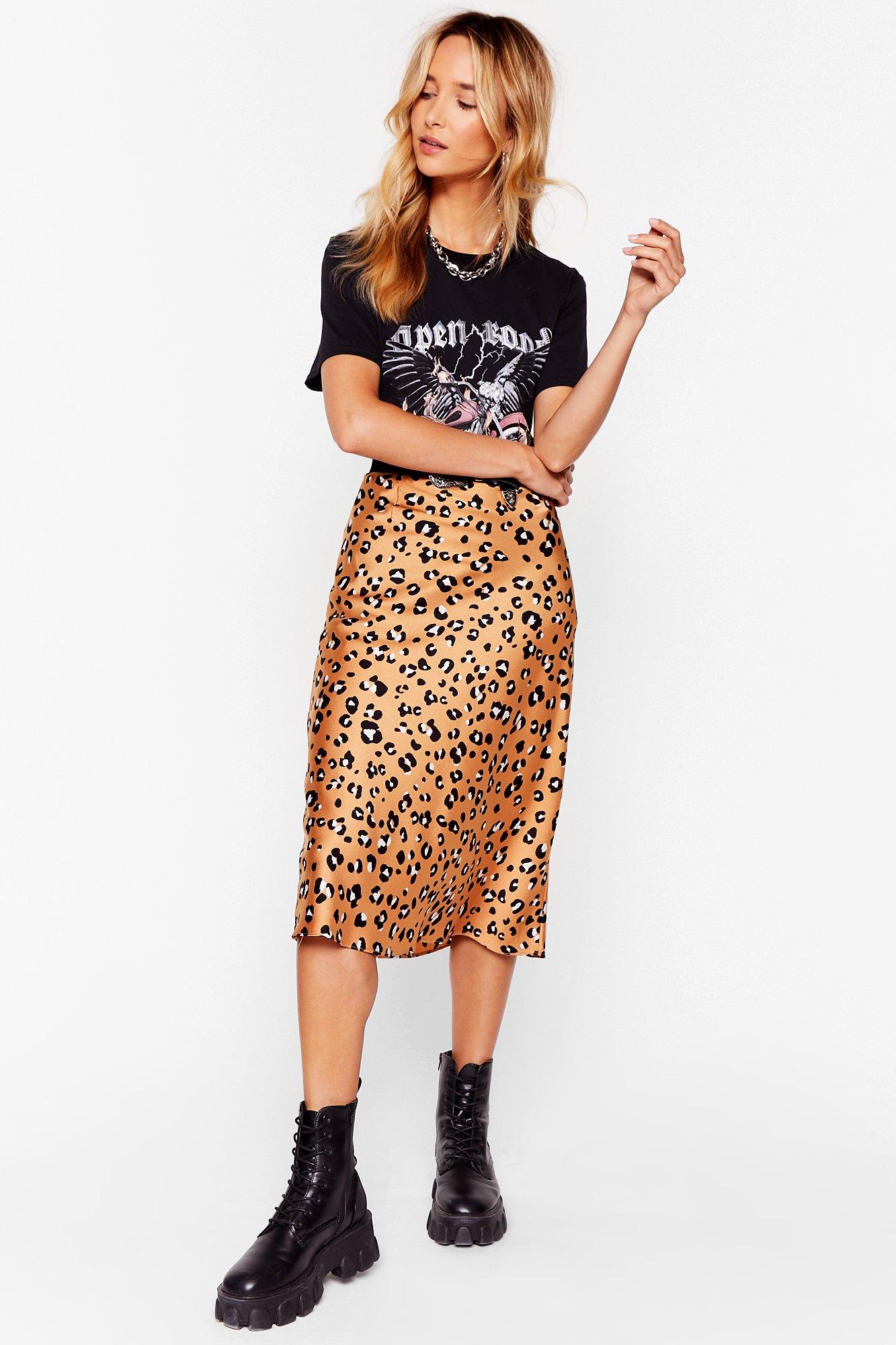 midi leopard skirt