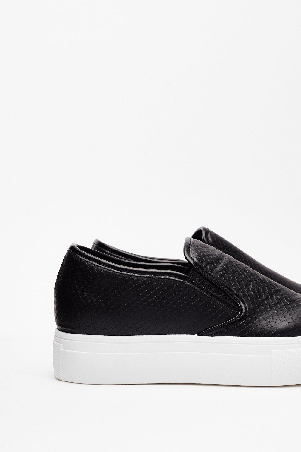 high platform slip on sneakers