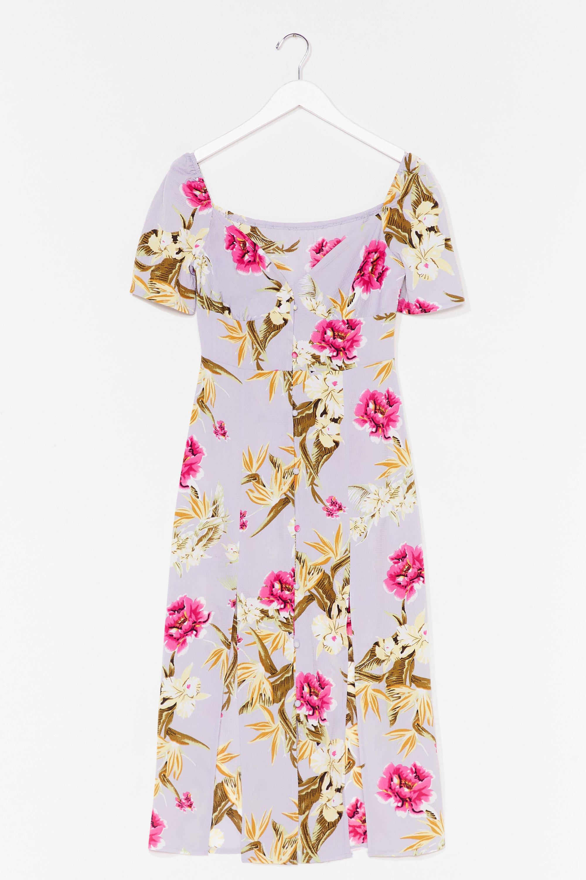 floral summer midi dress