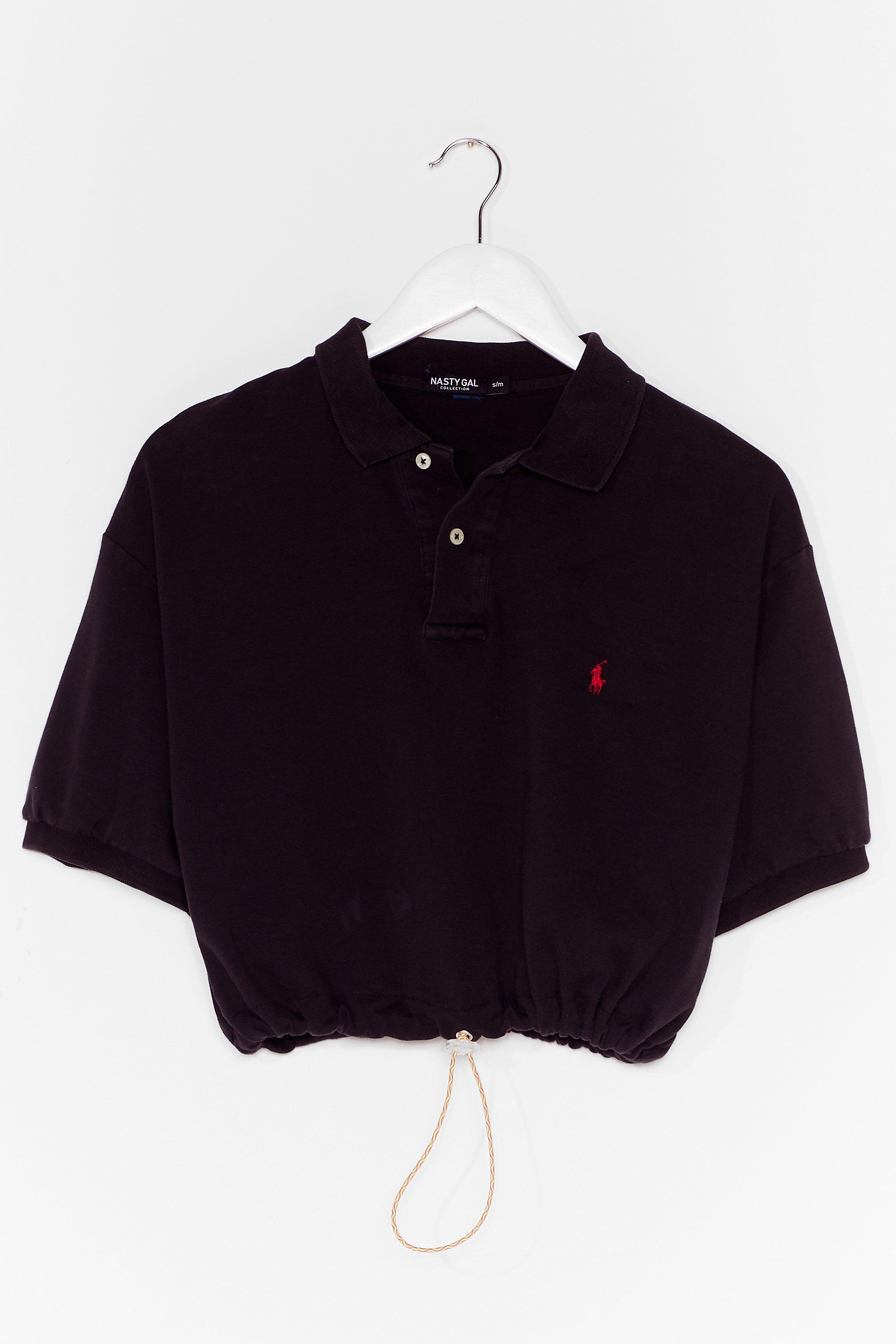 vintage polo crop tee