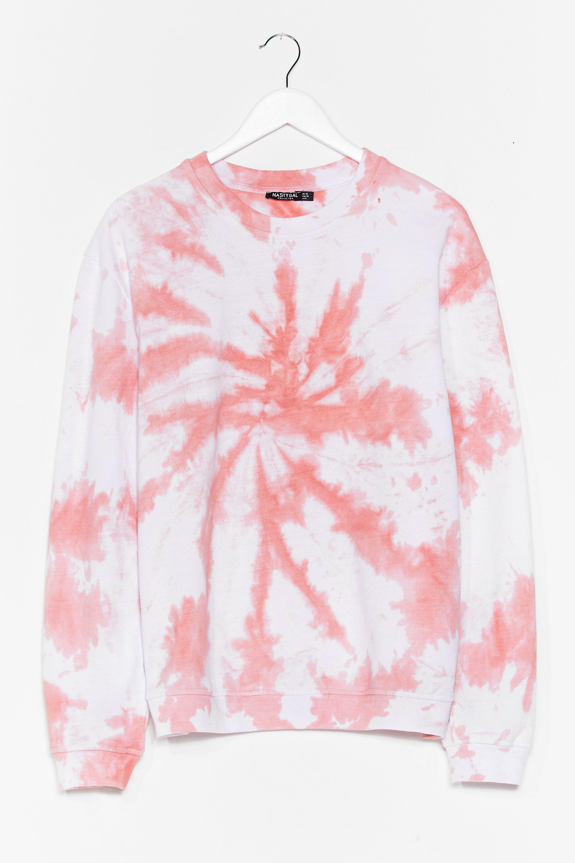 tie dye sweatshirt oversized