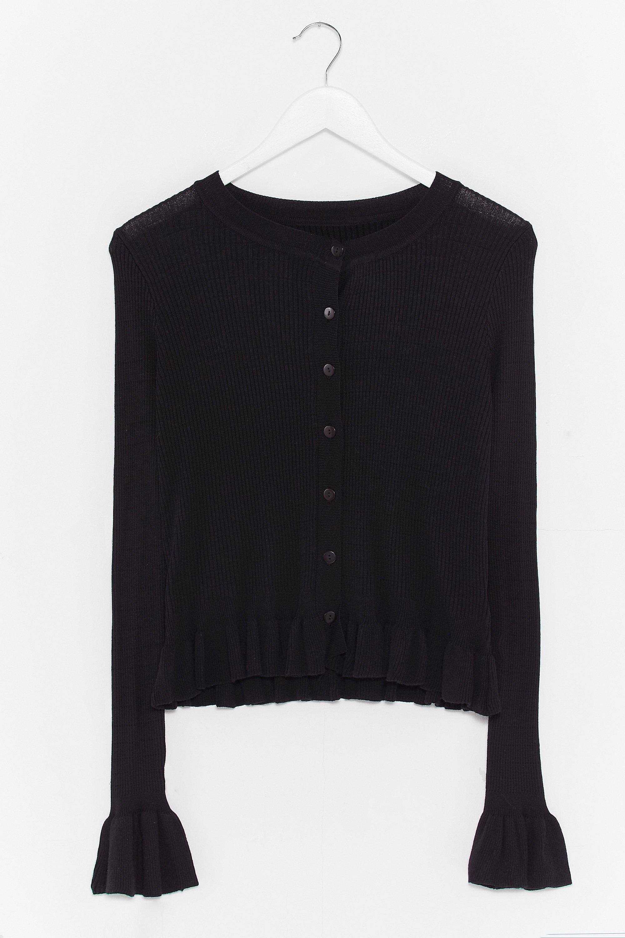 frill cardigan