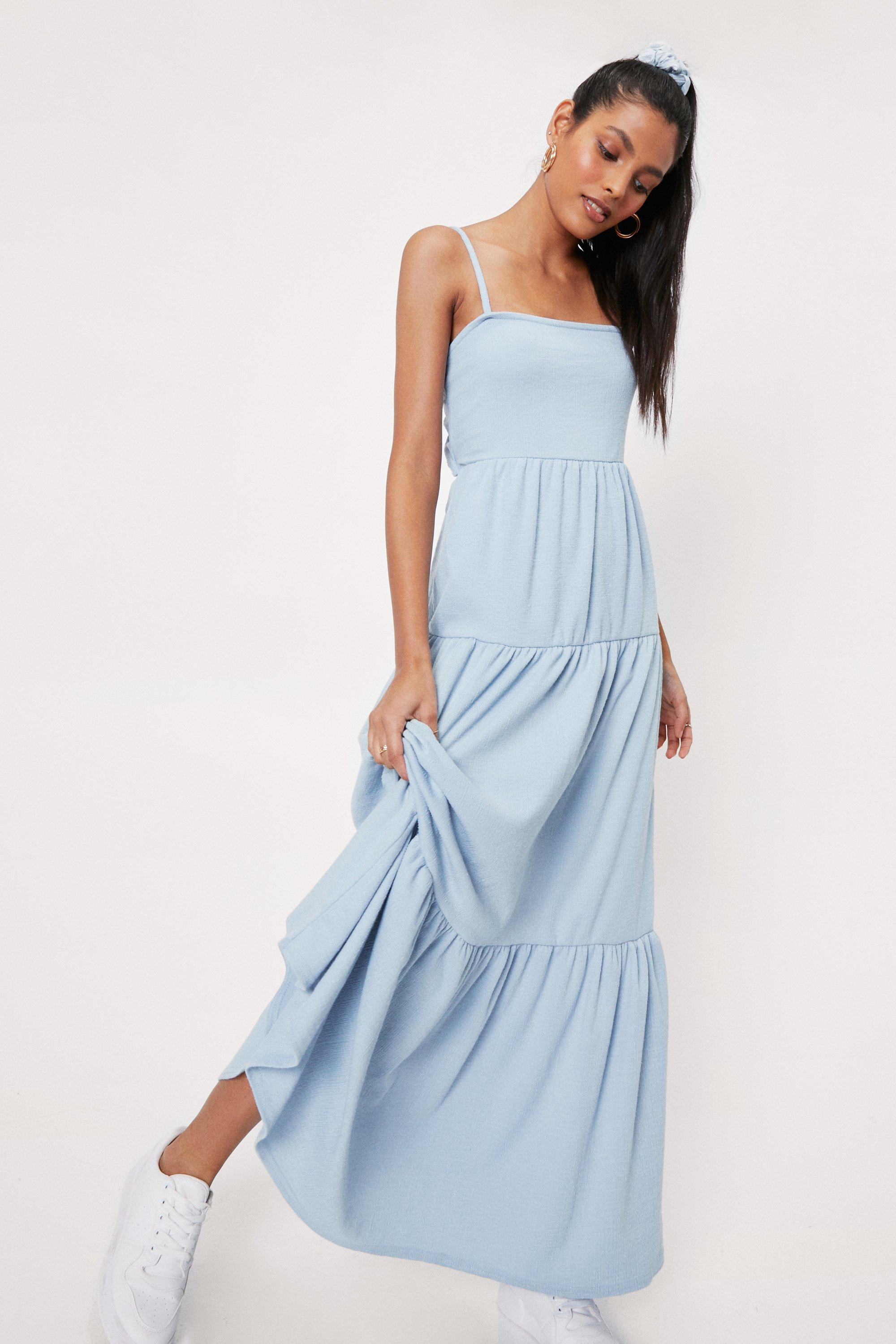 waist cut out maxi dress