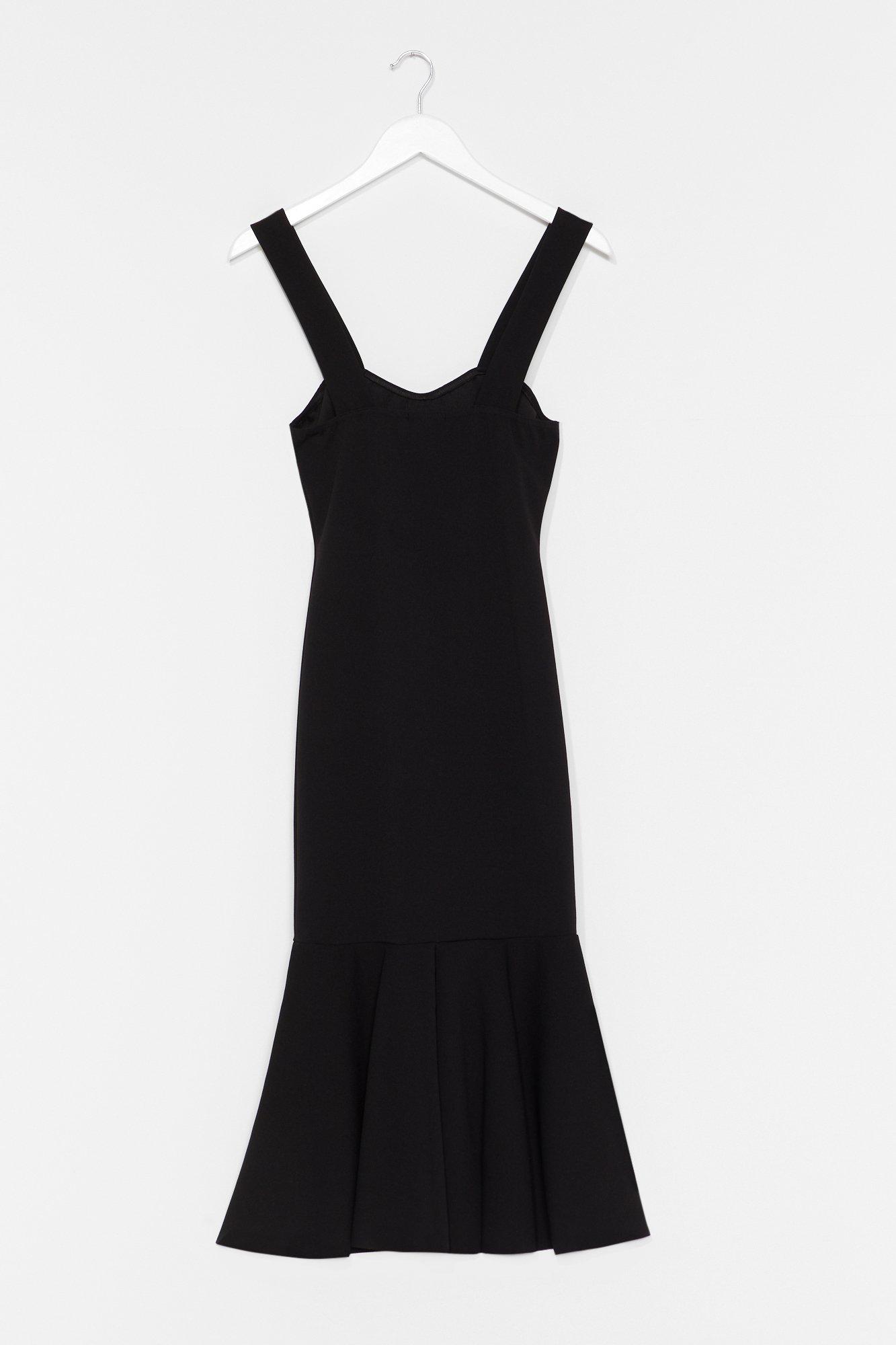 black sweetheart maxi dress