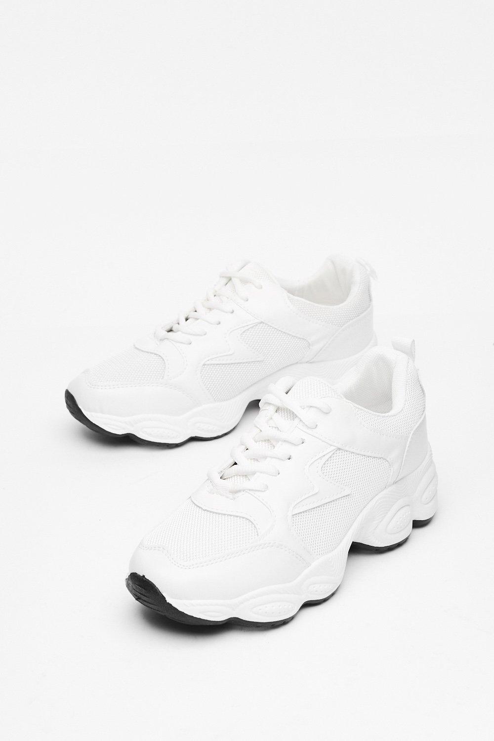 faux leather white shoes