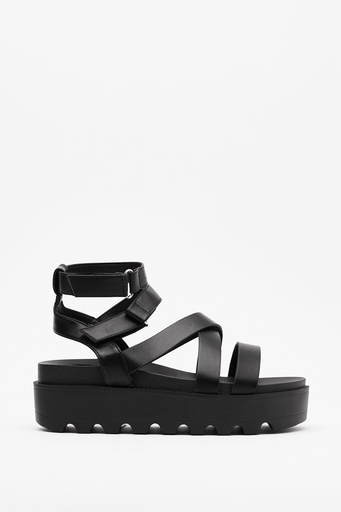 platform cleated sandals