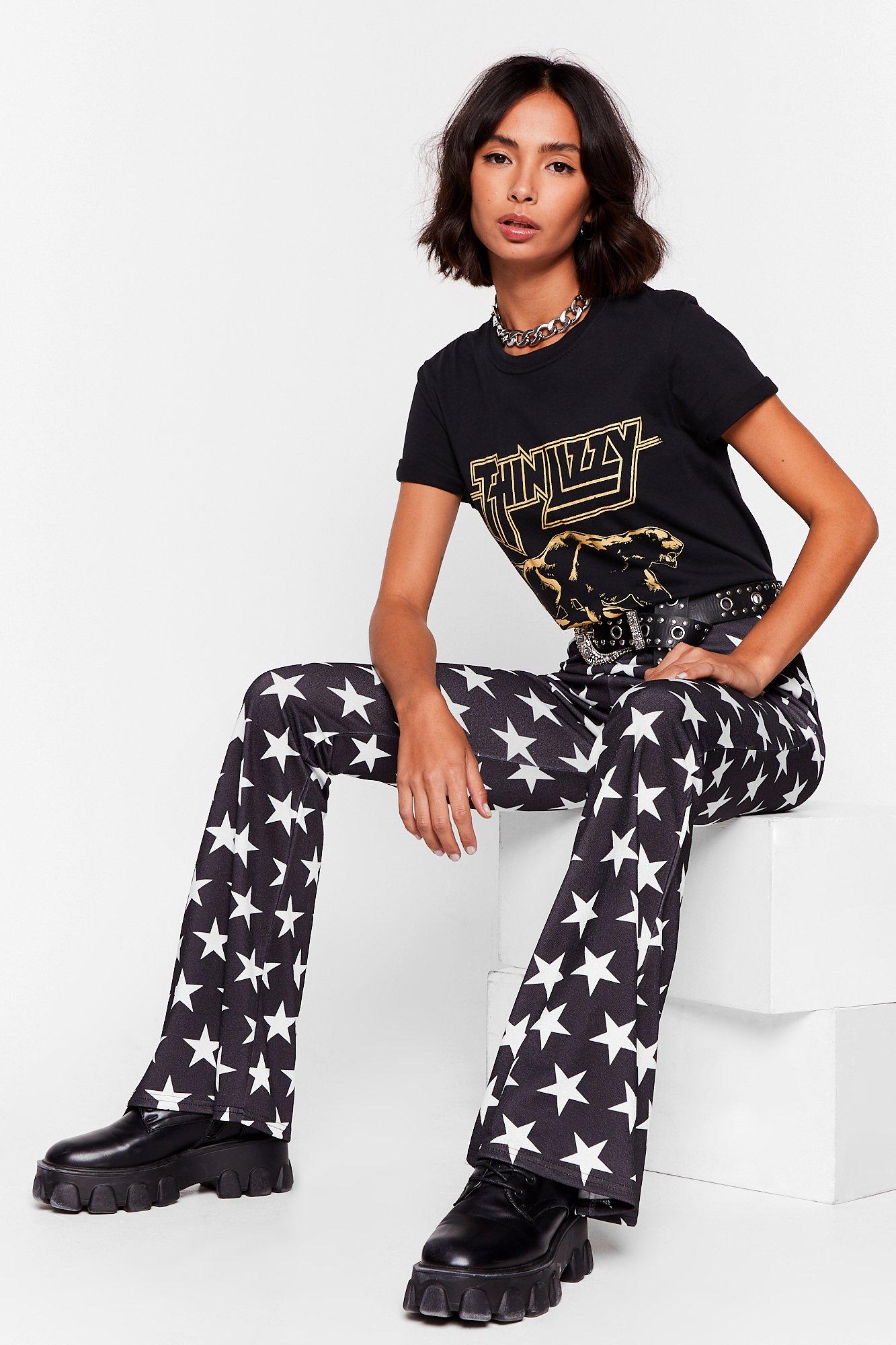 flared pants stars