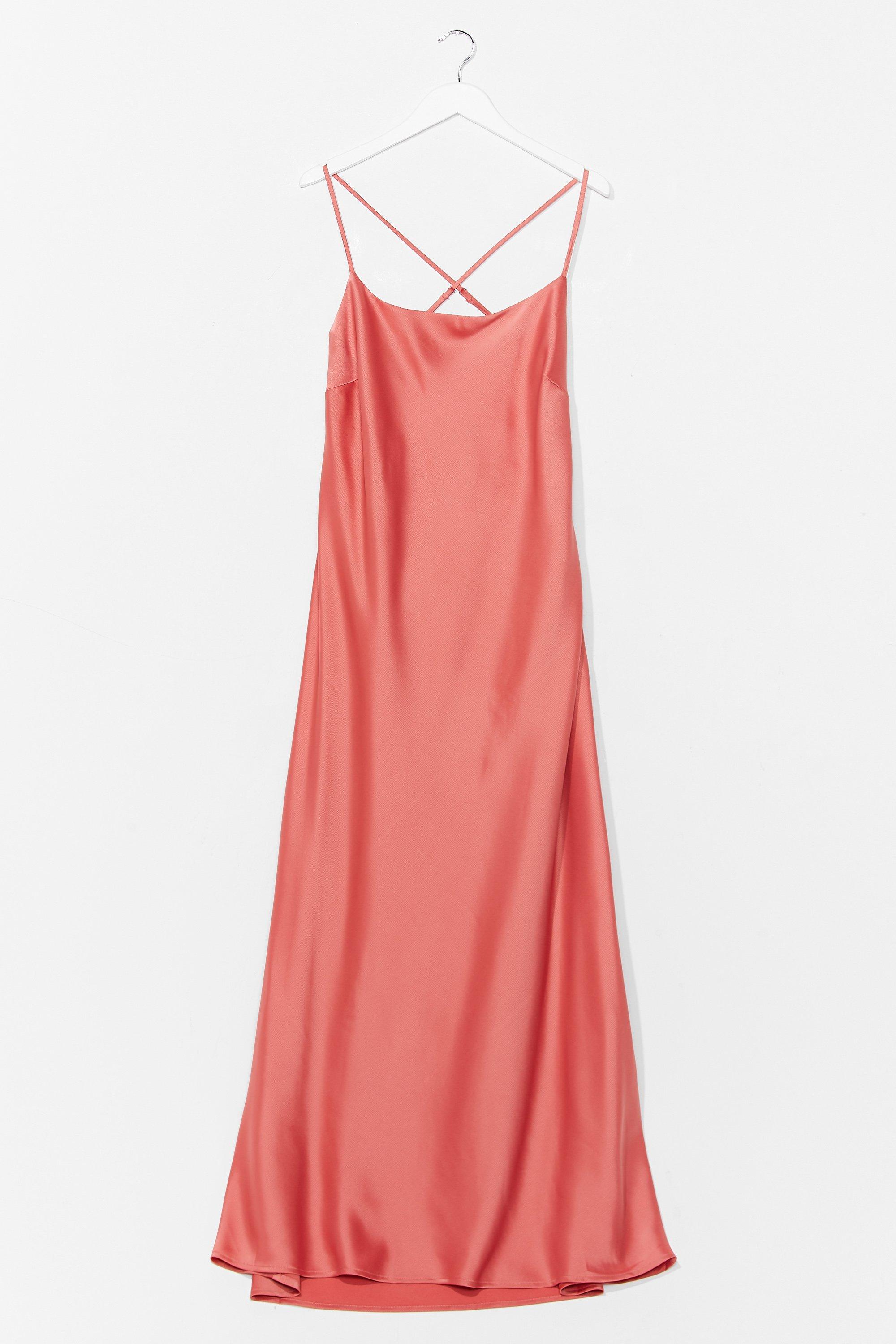 robe satin longue bretelle