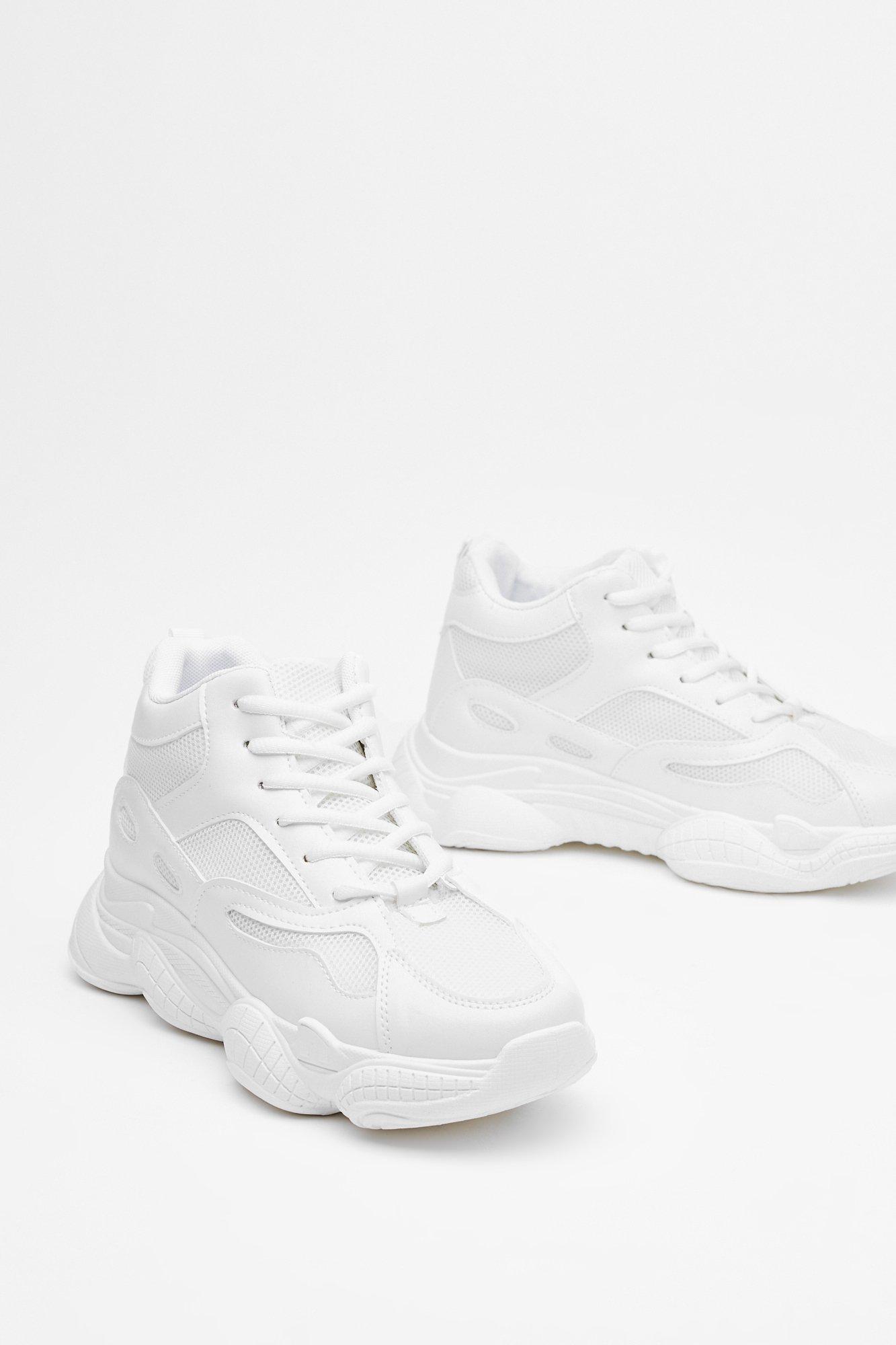 chunky mesh sneakers