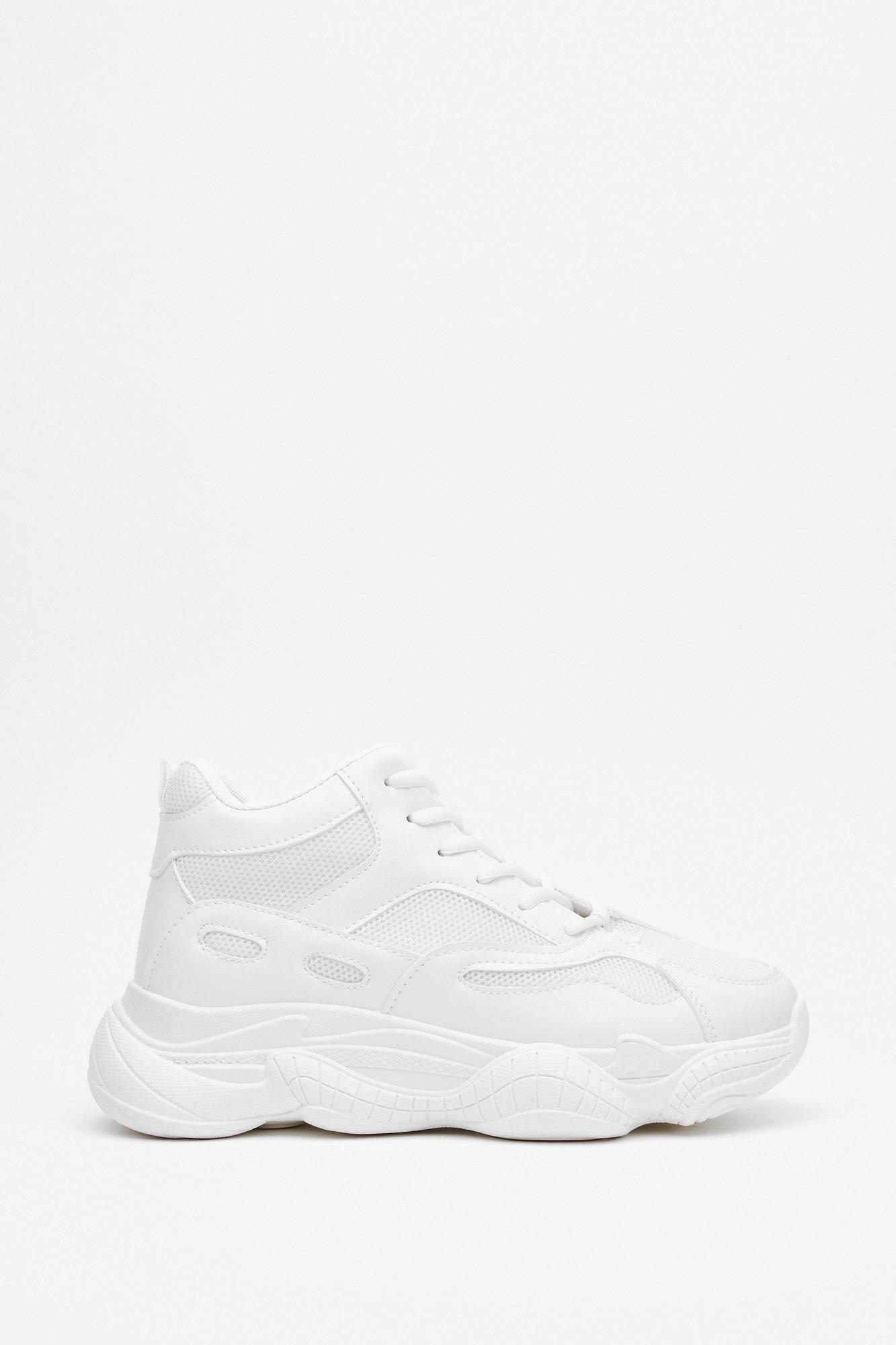chunky mesh sneakers