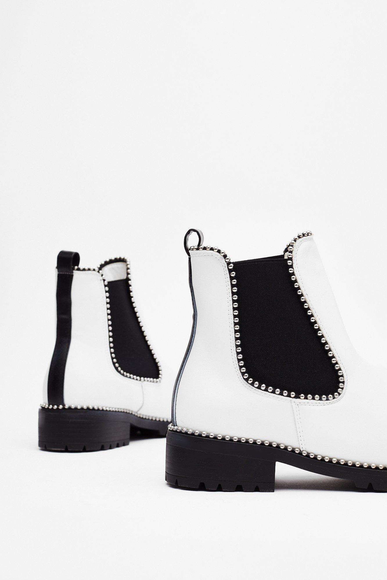 chelsea studded ankle boots