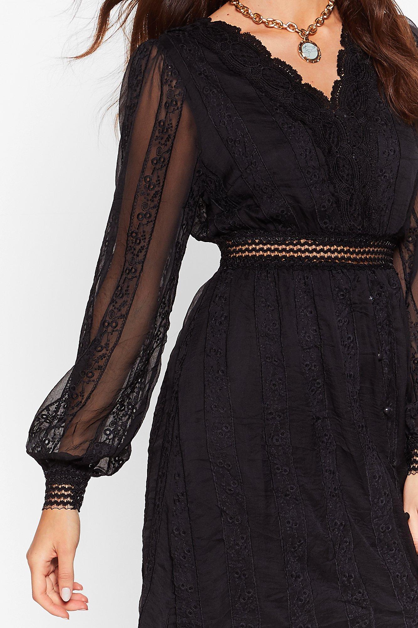 lace broderie dress