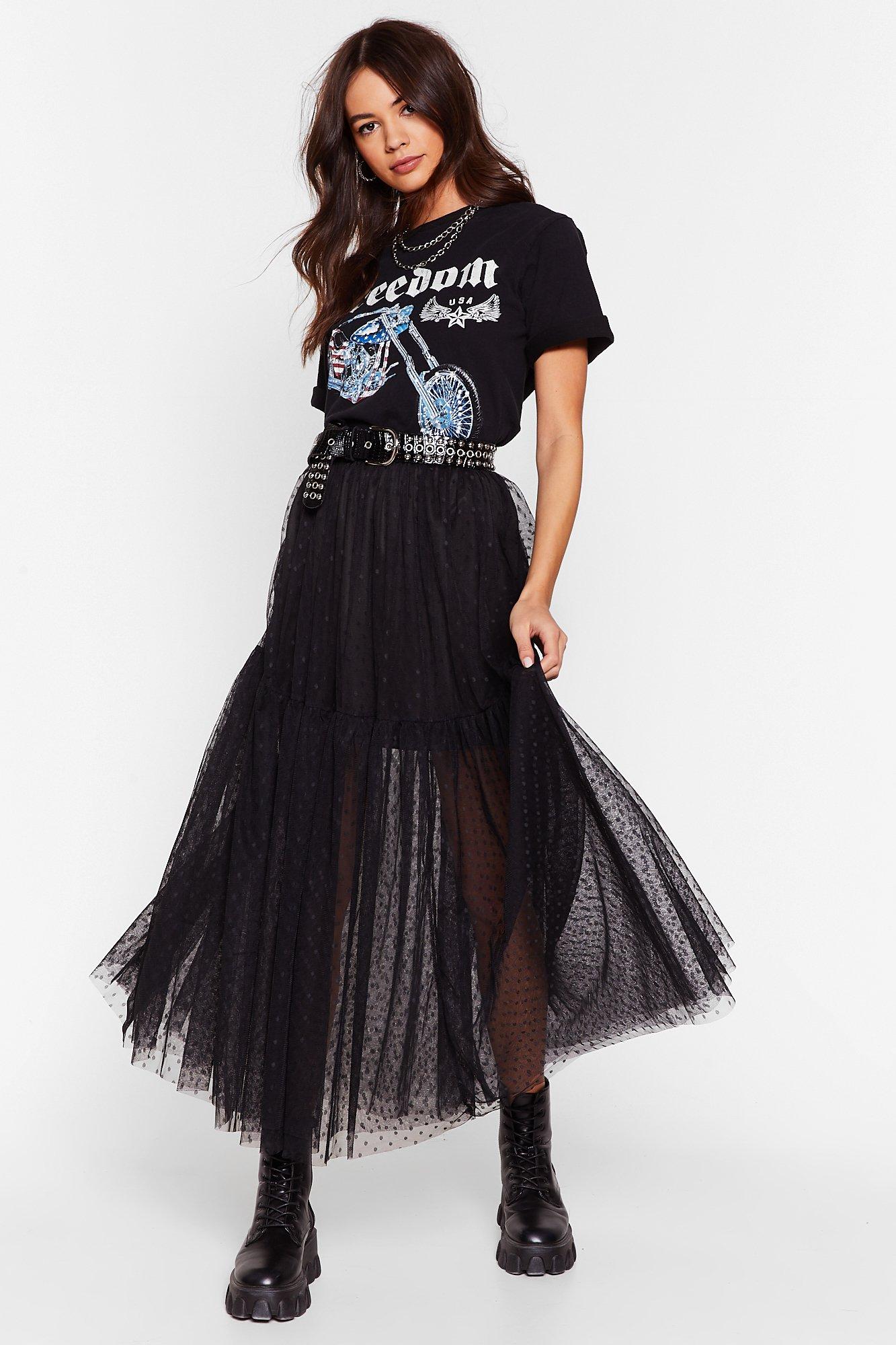 maxi mesh skirts
