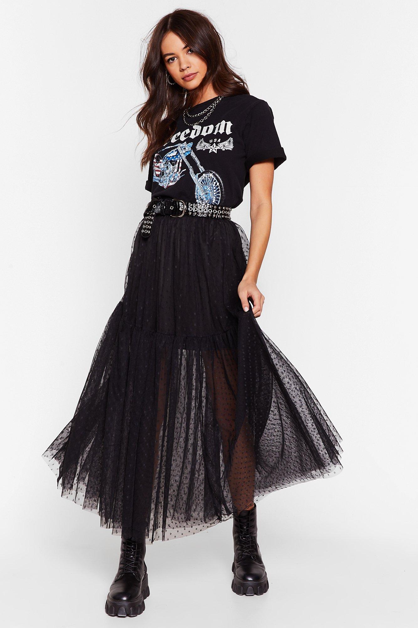 Blaire Sequin Star Mesh Overlay Maxi Skirt