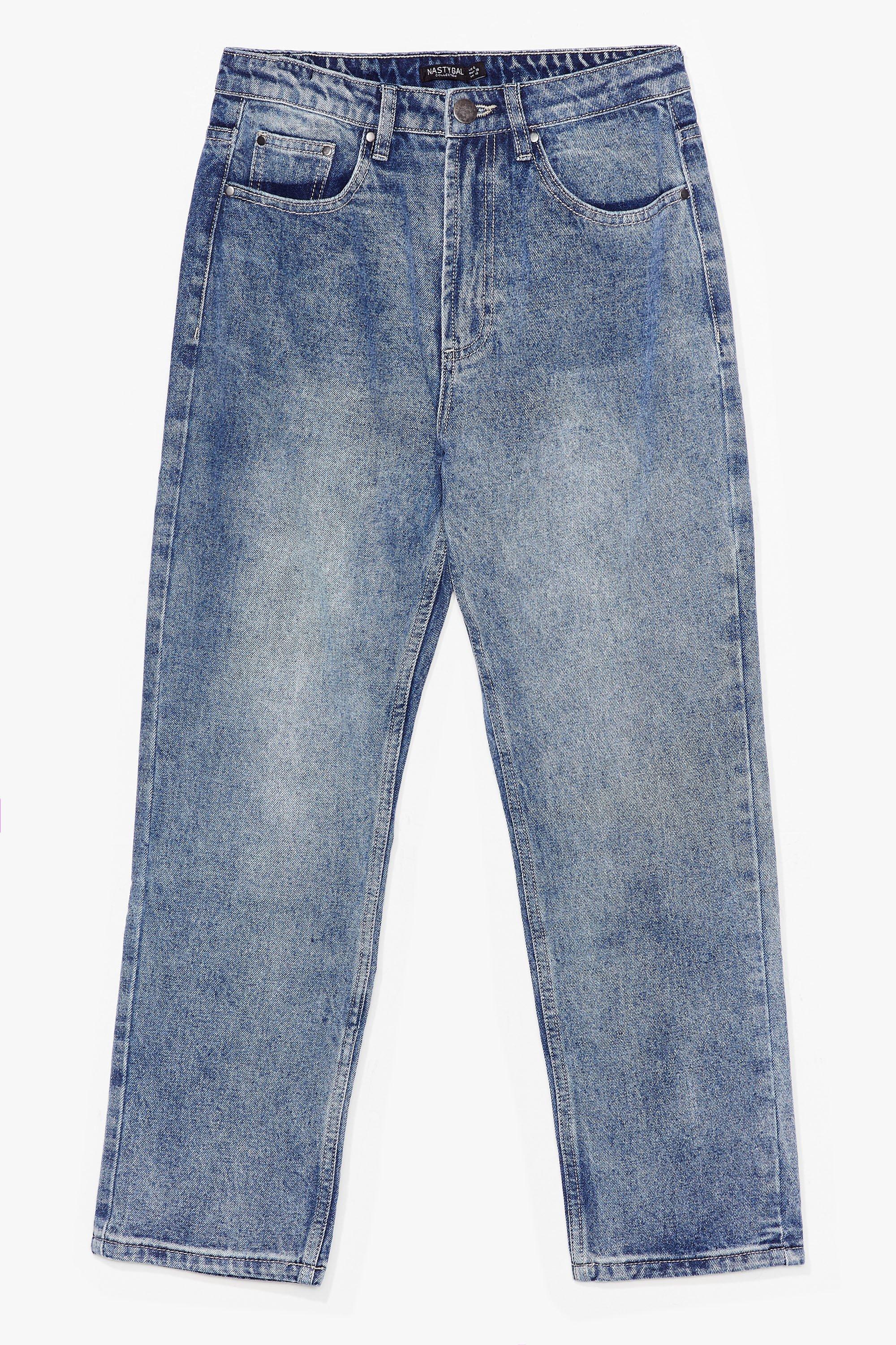 cropped mom jeans