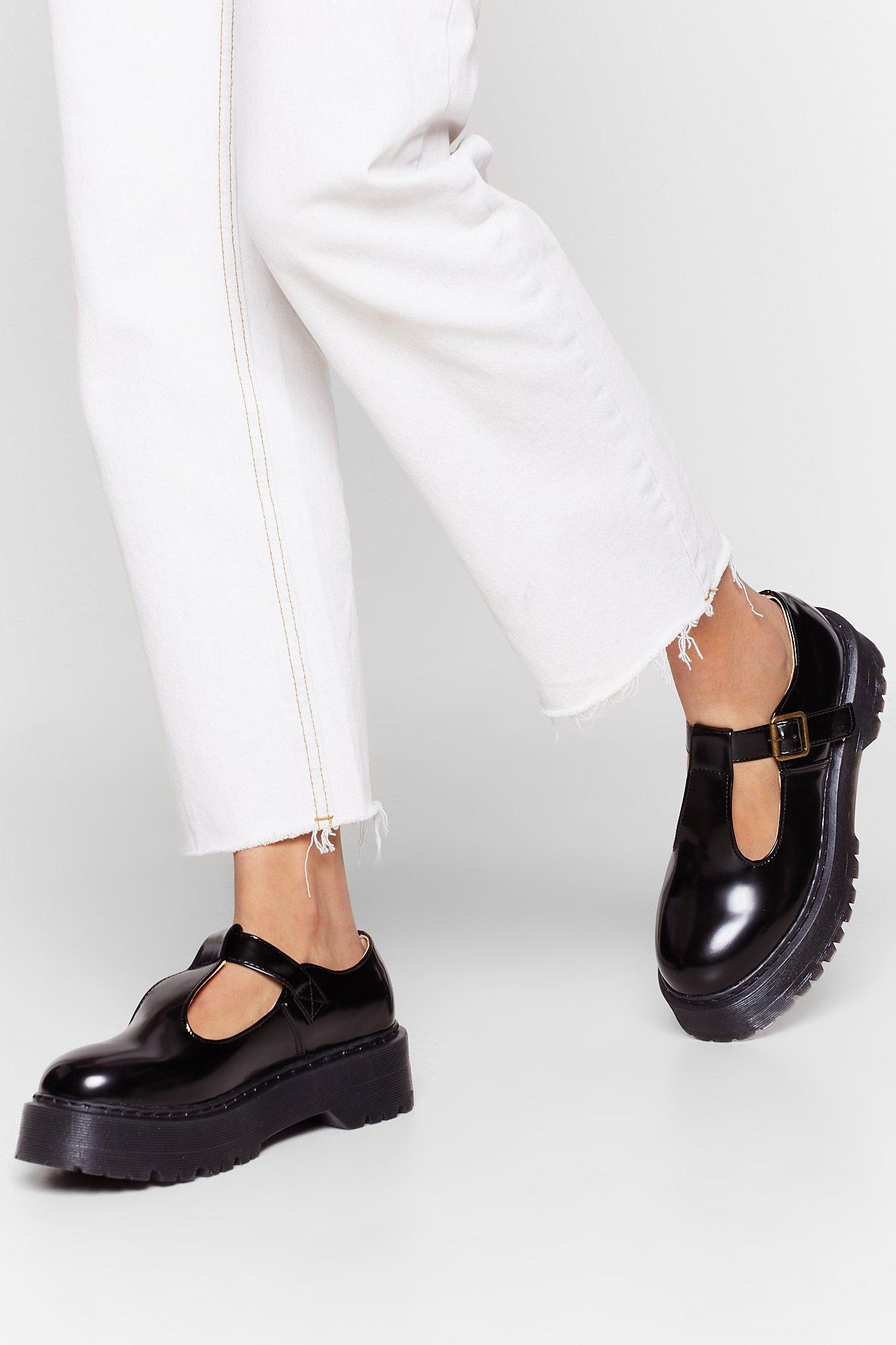 non leather mary jane shoes