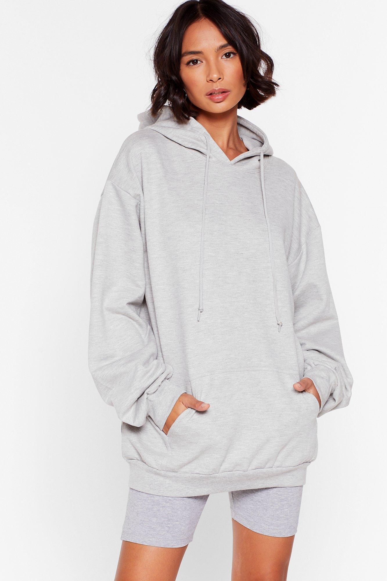 gray oversized hoodie