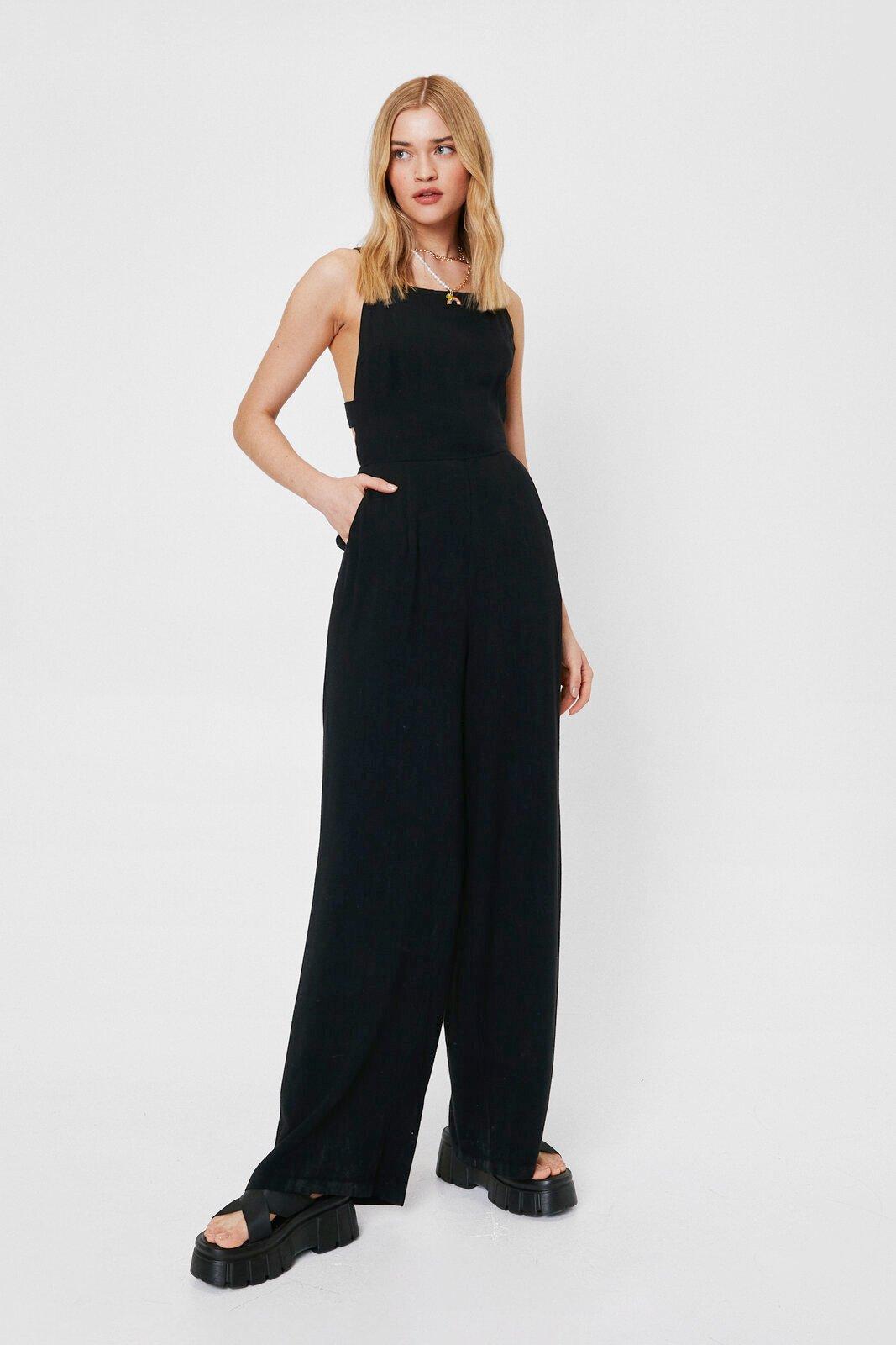 long wide leg jumpsuit