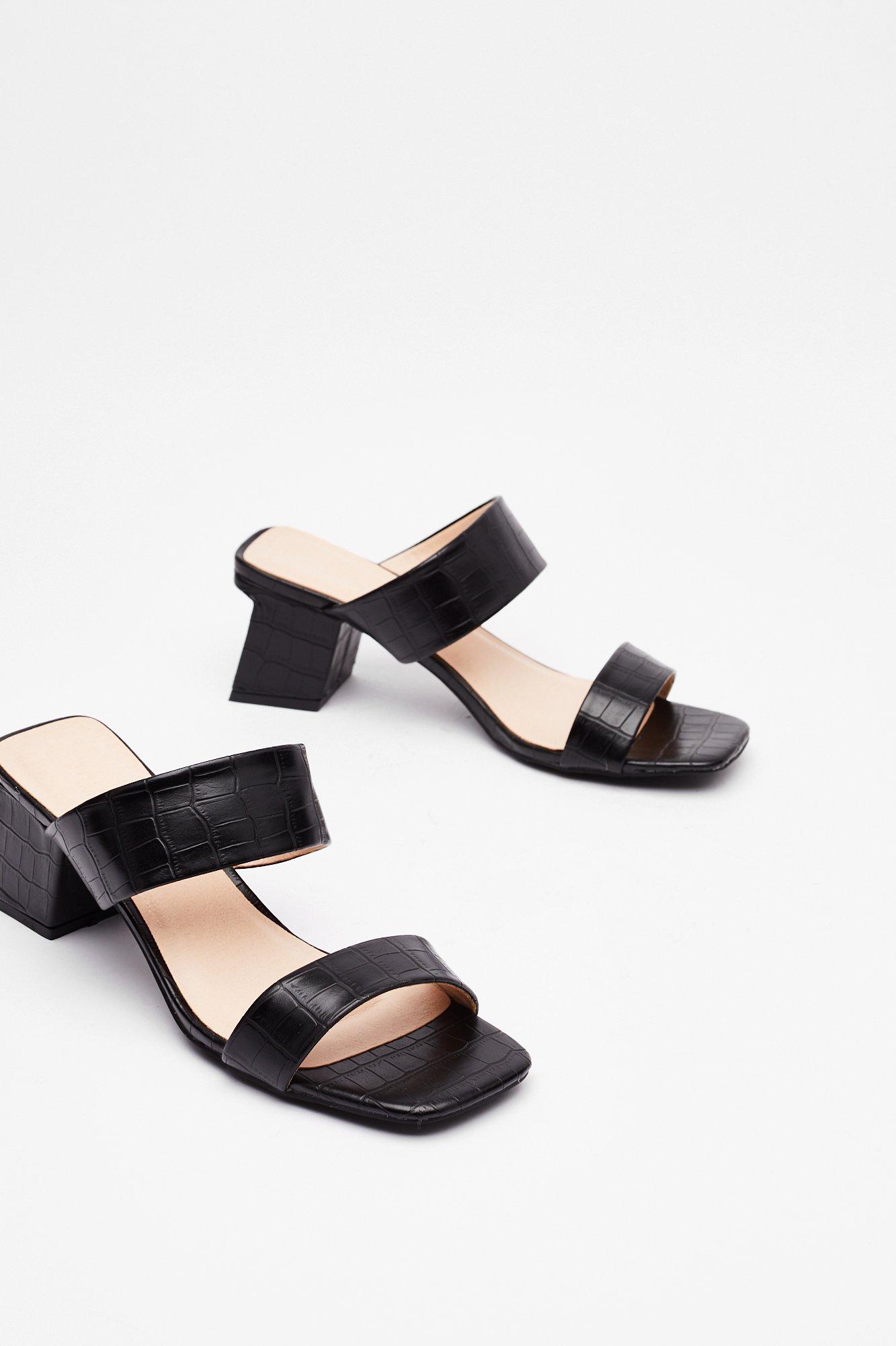low block mules