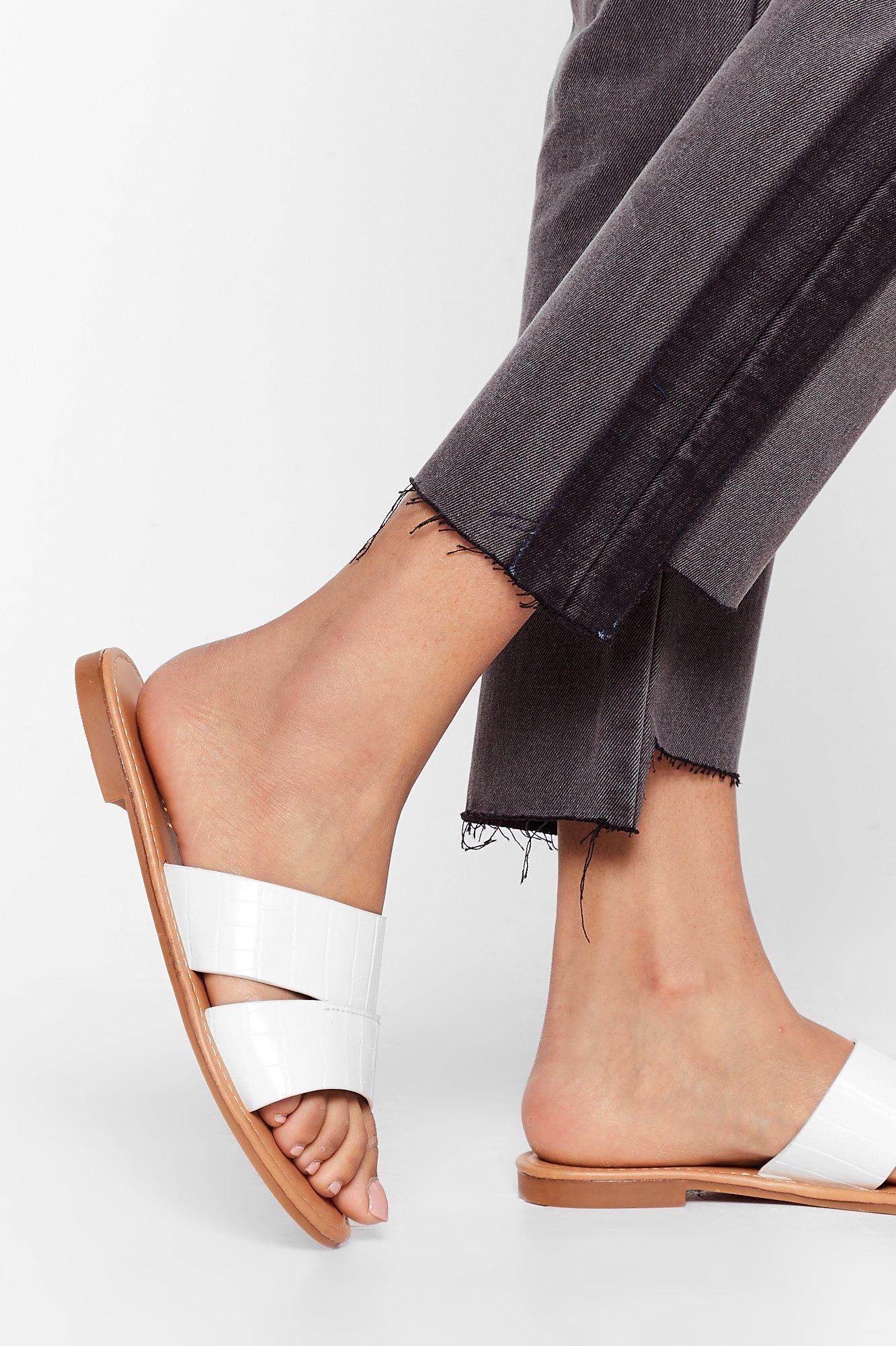 flat mule sandals