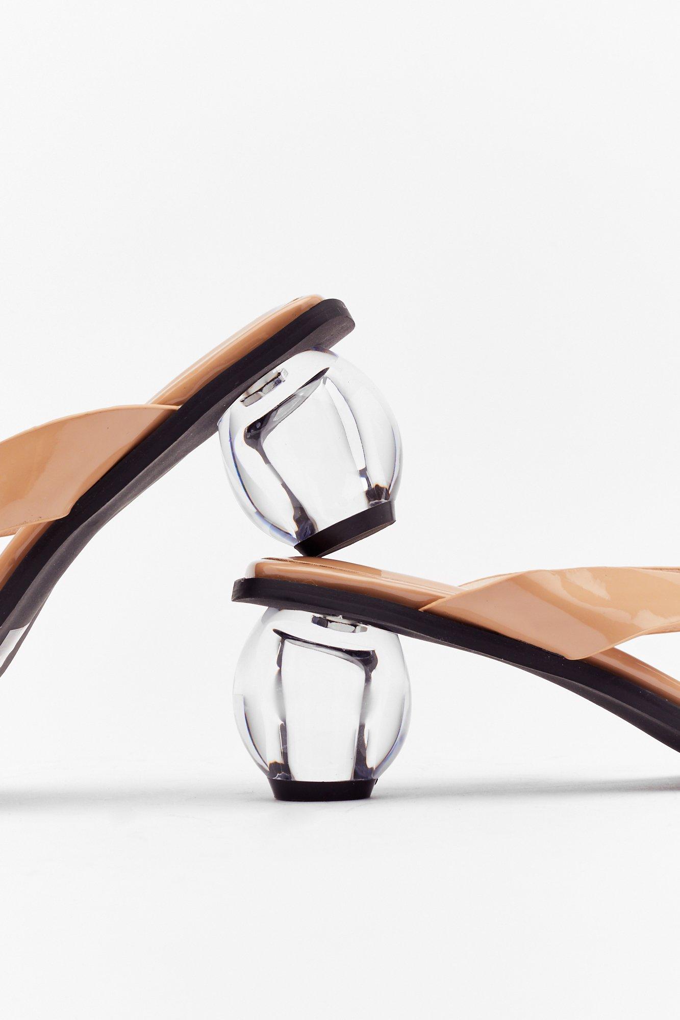 nude thong heels