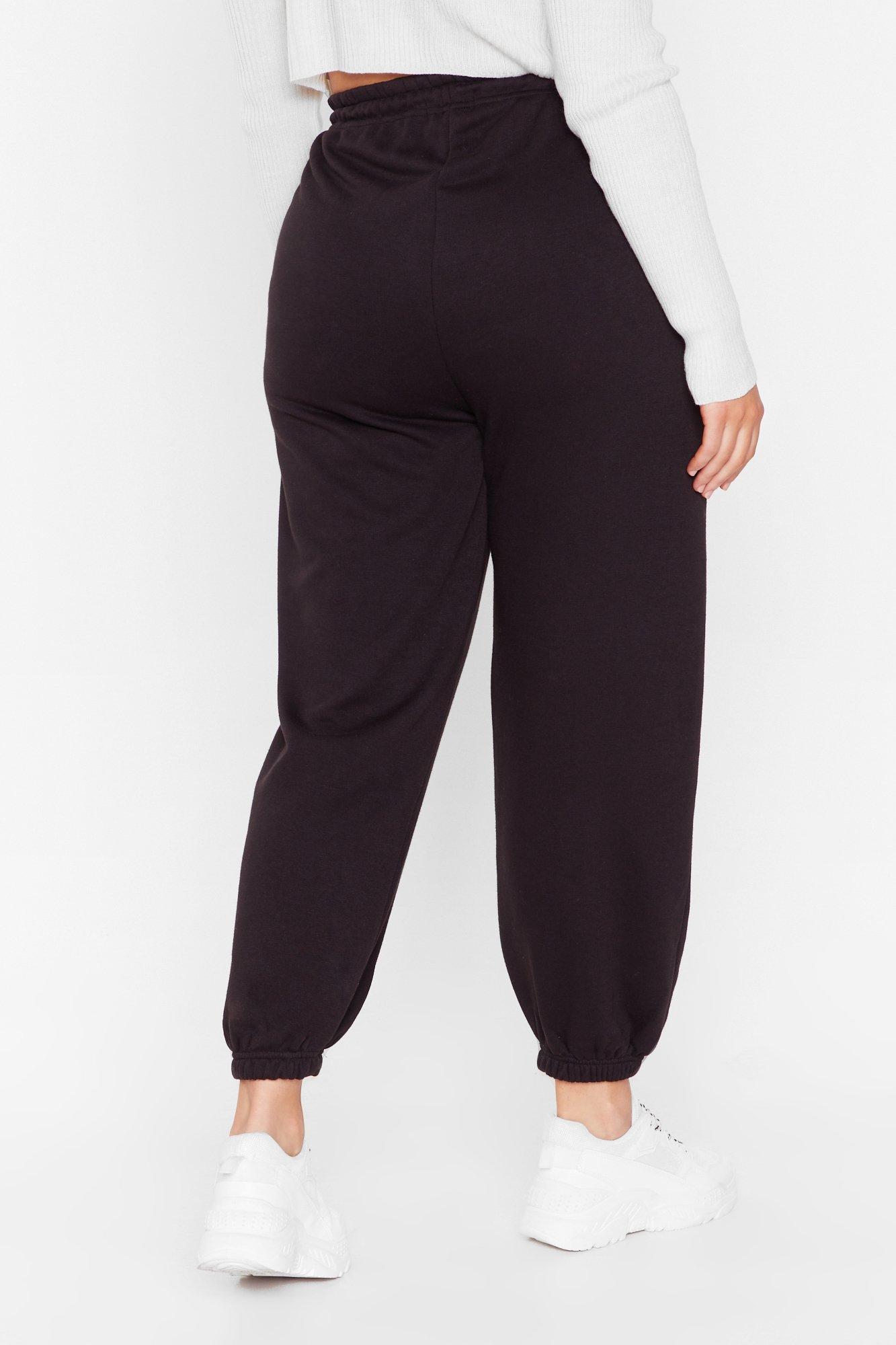 plus size high waisted joggers