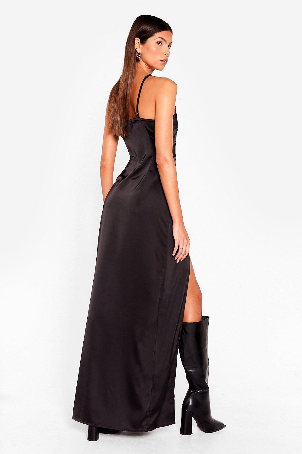 look at you satin dress