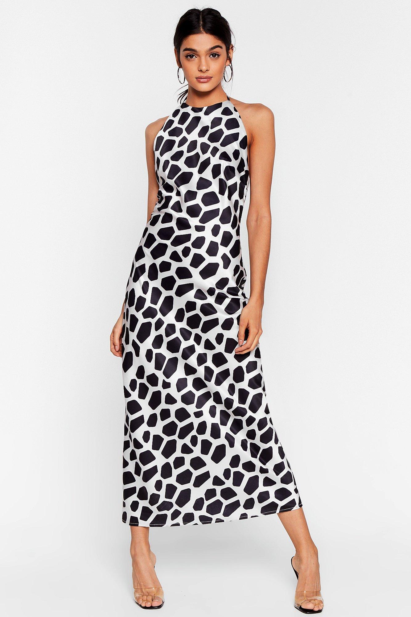 giraffe maxi dress