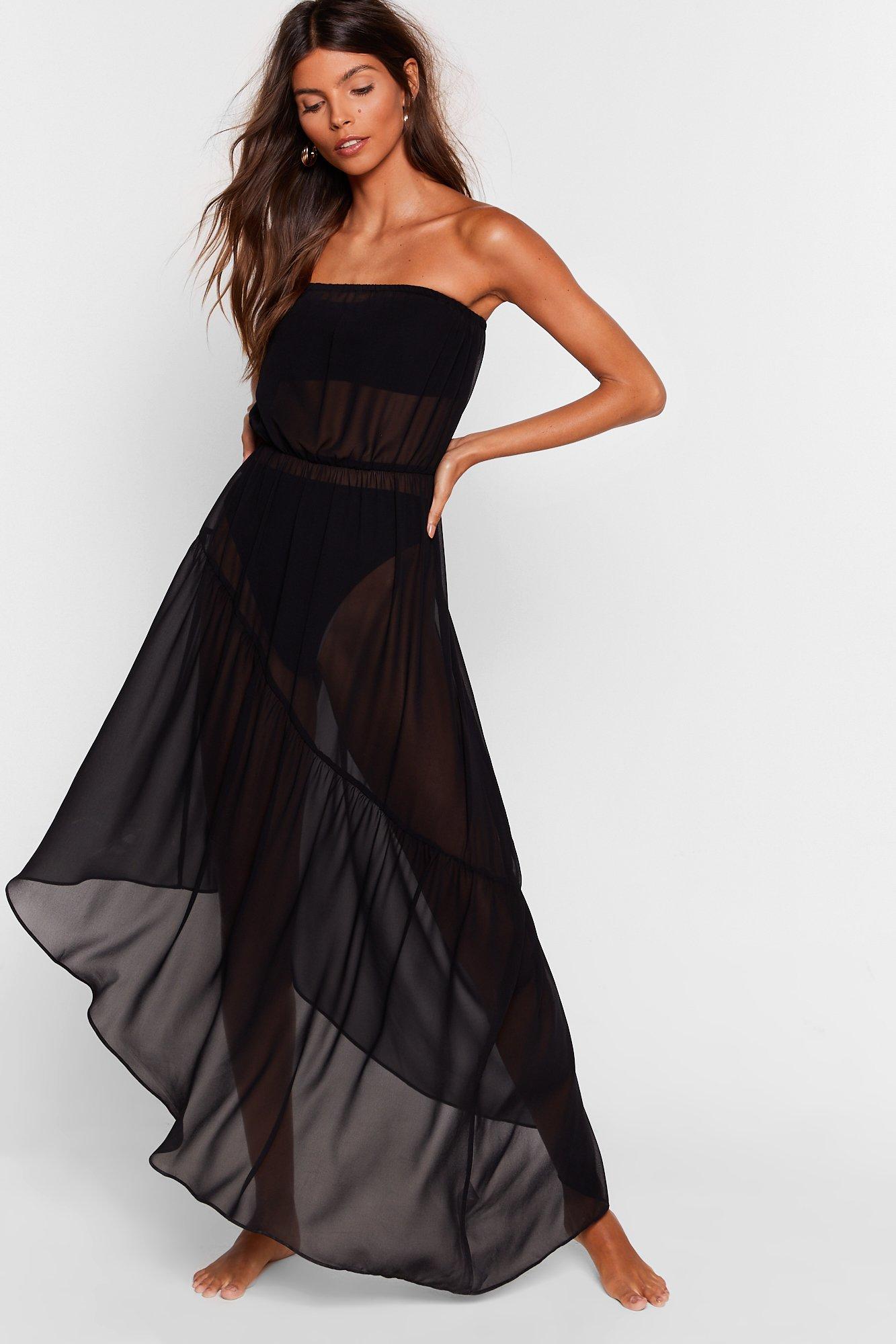 strapless cover up dress