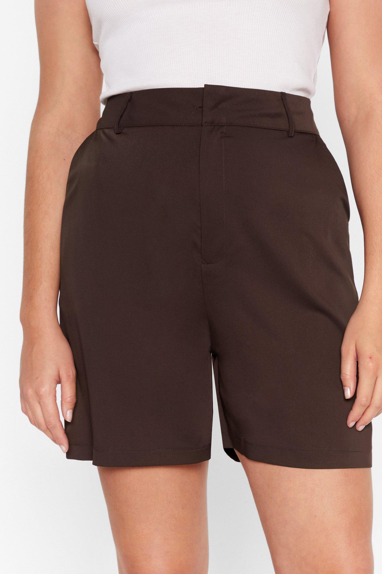 plus size tailored shorts