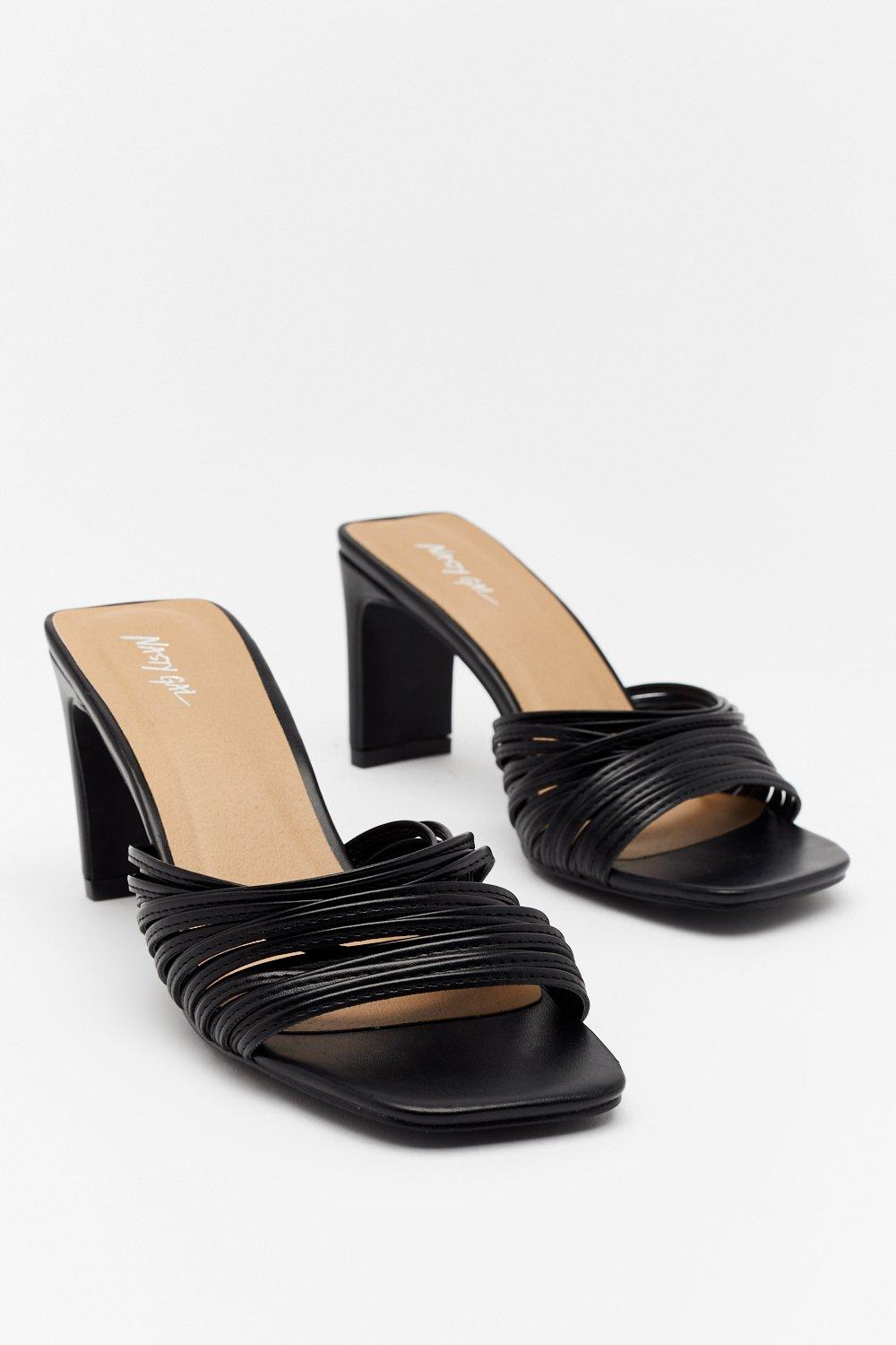 square toe mules