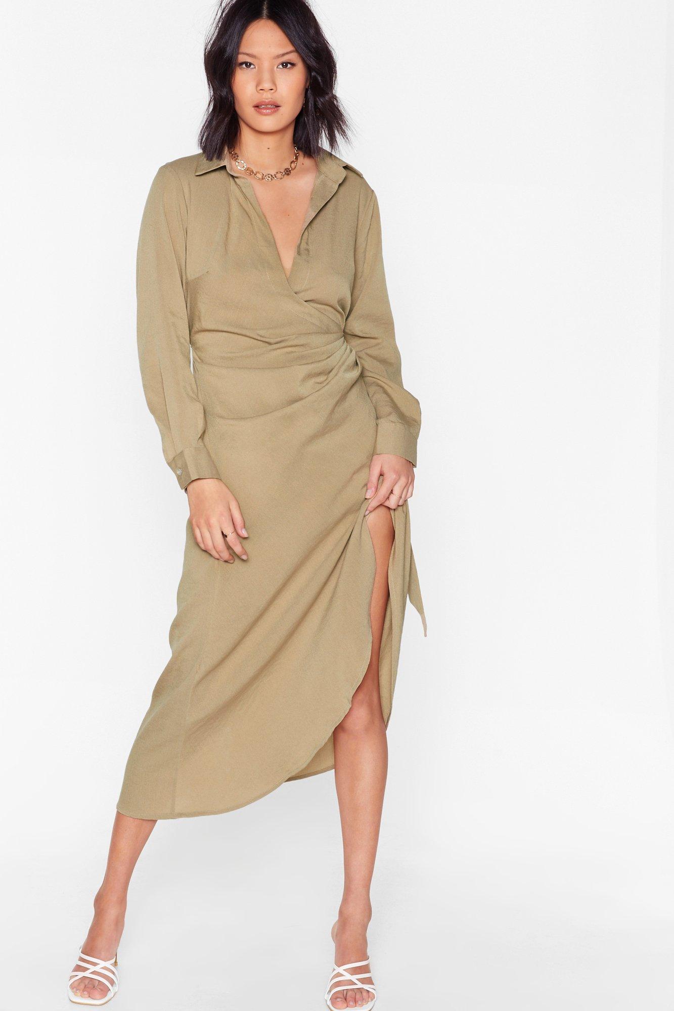 nasty gal wrap dress