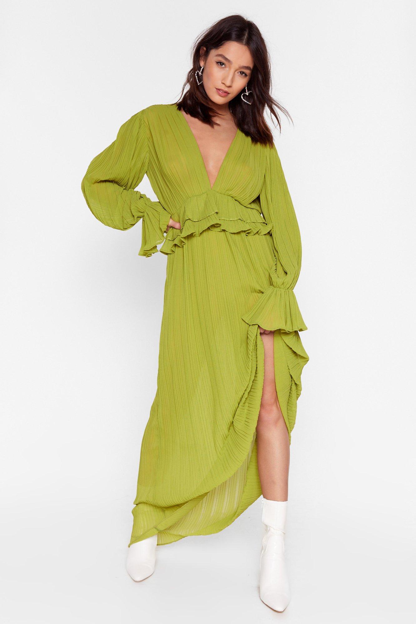 nasty gal green dress