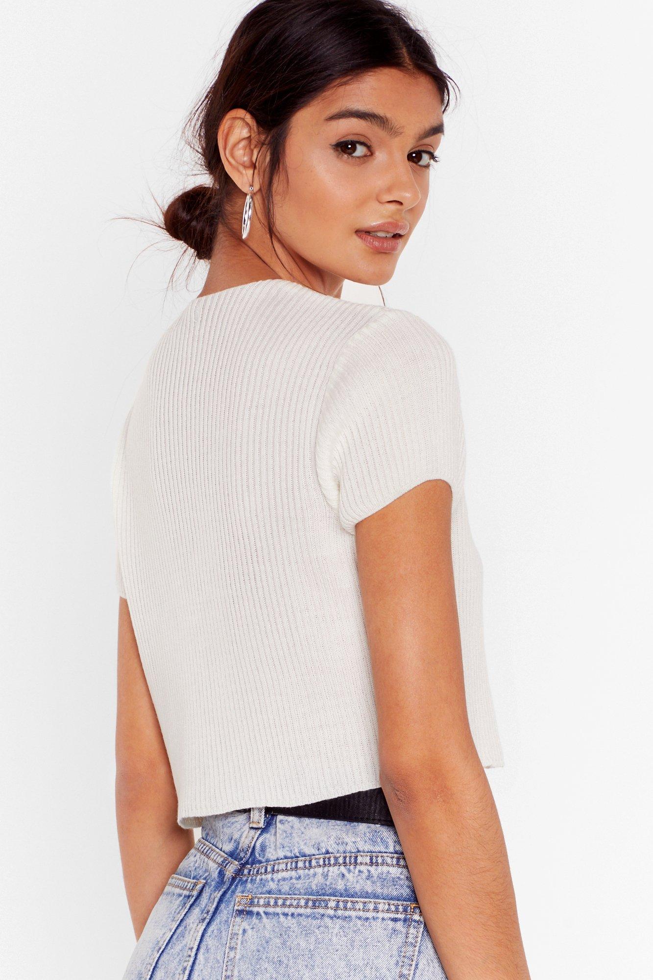 tie up loose ends cropped knit cardigan
