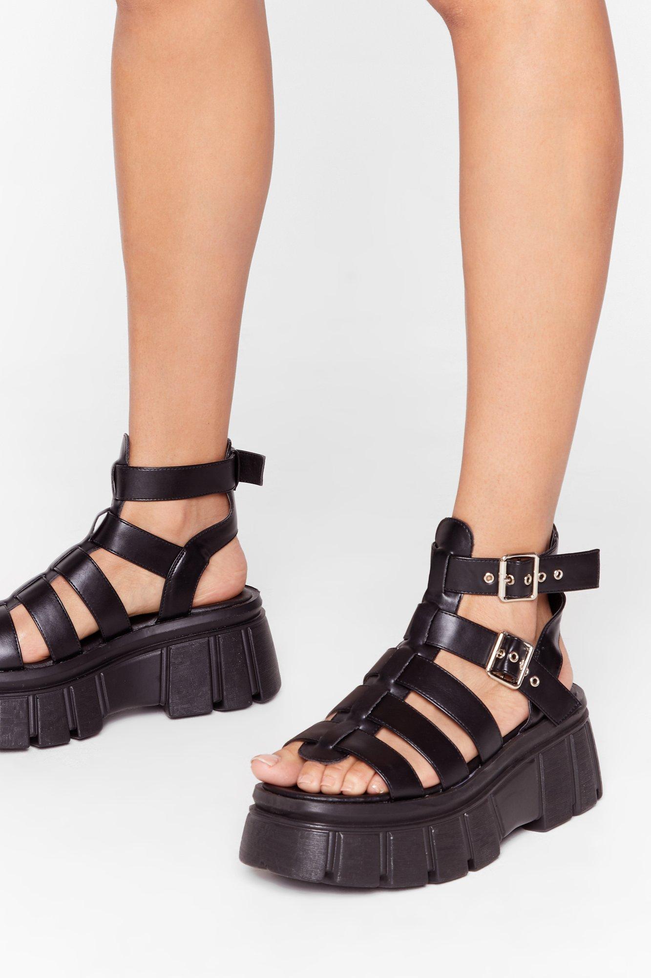 cleated platform sandals