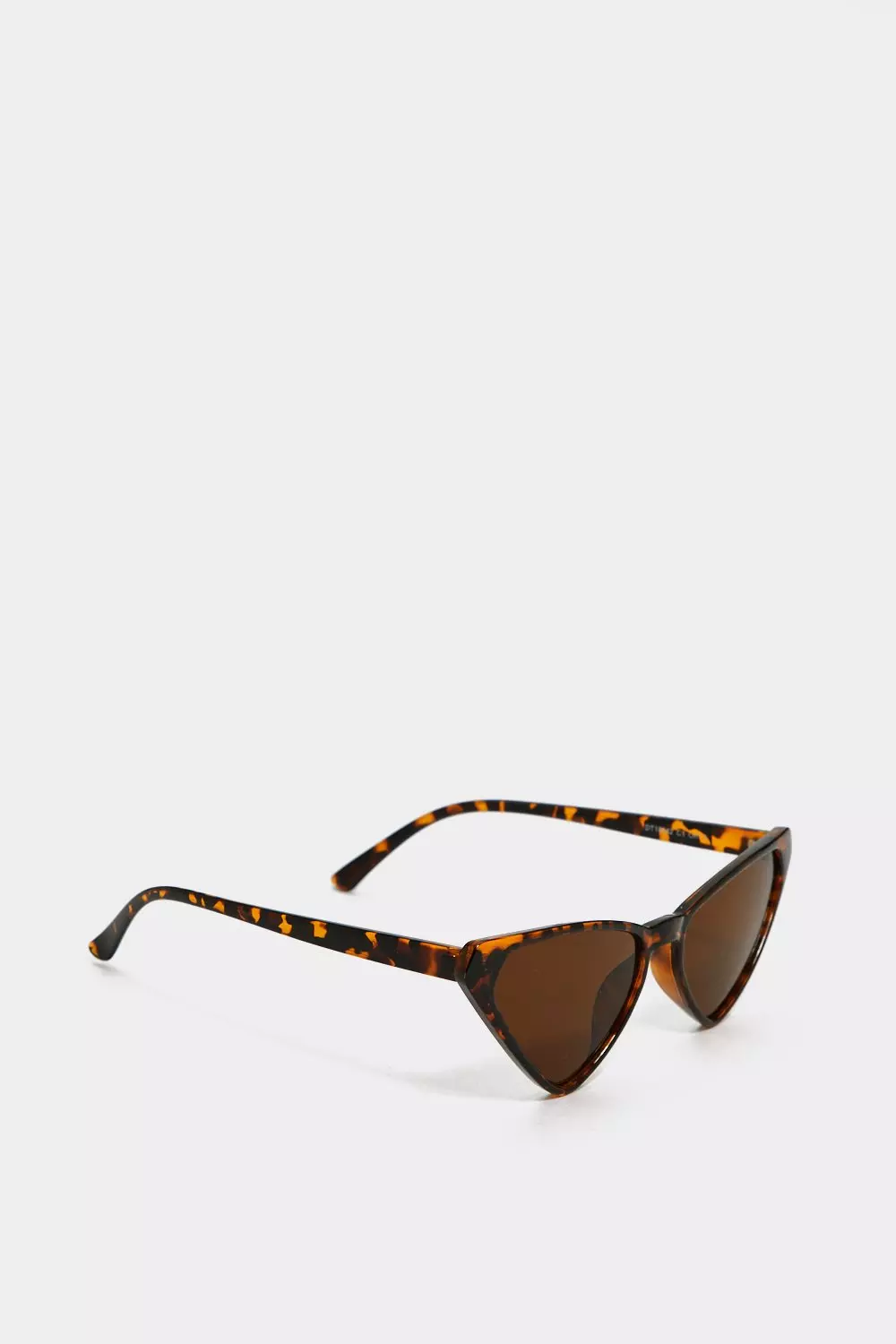 Lunettes De Soleil Yeux De Chat Angulaires Effet Ecaille De Tortue Nasty Gal