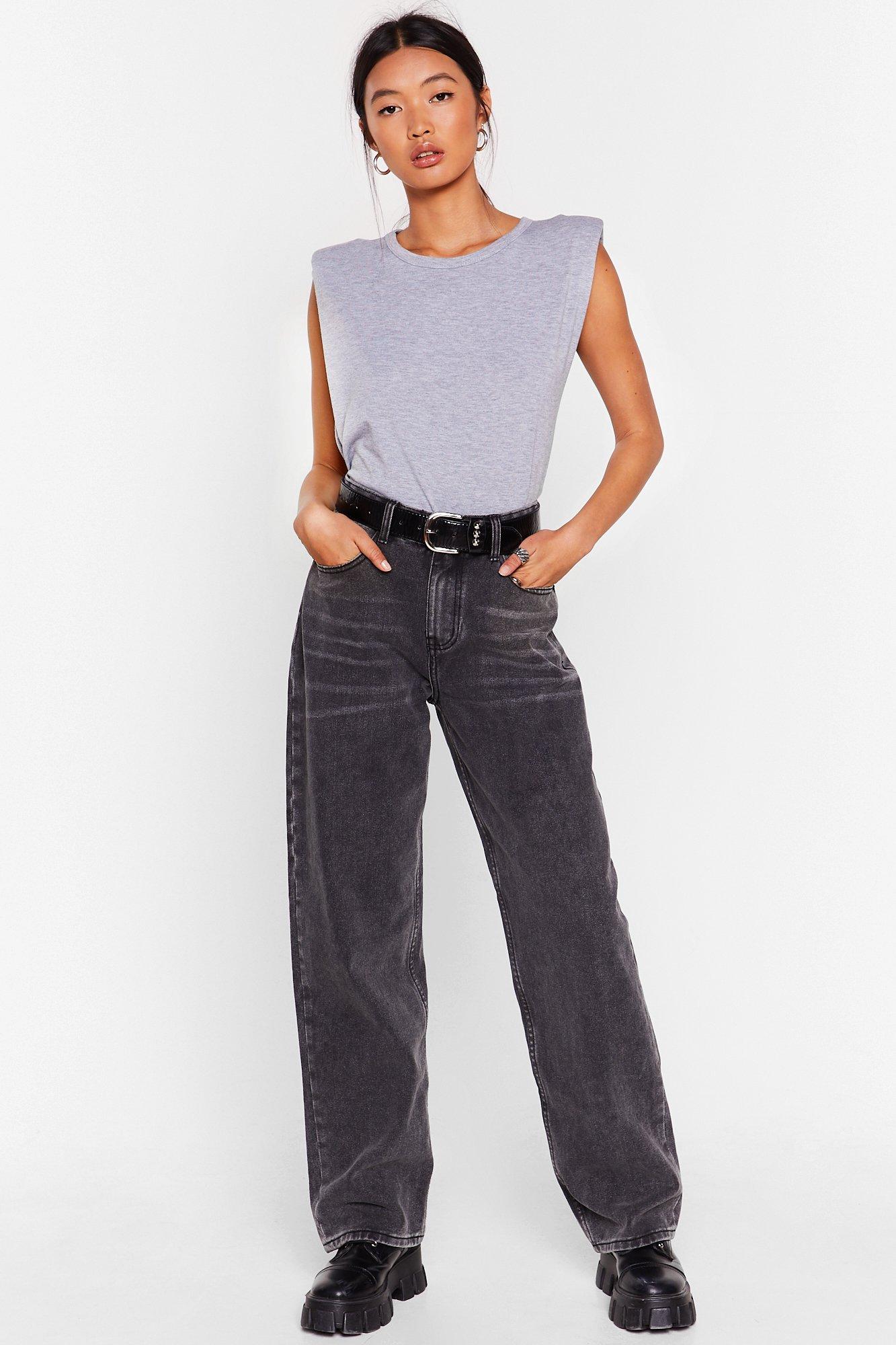 Dru Long Wide-Leg Jeans | Nasty Gal