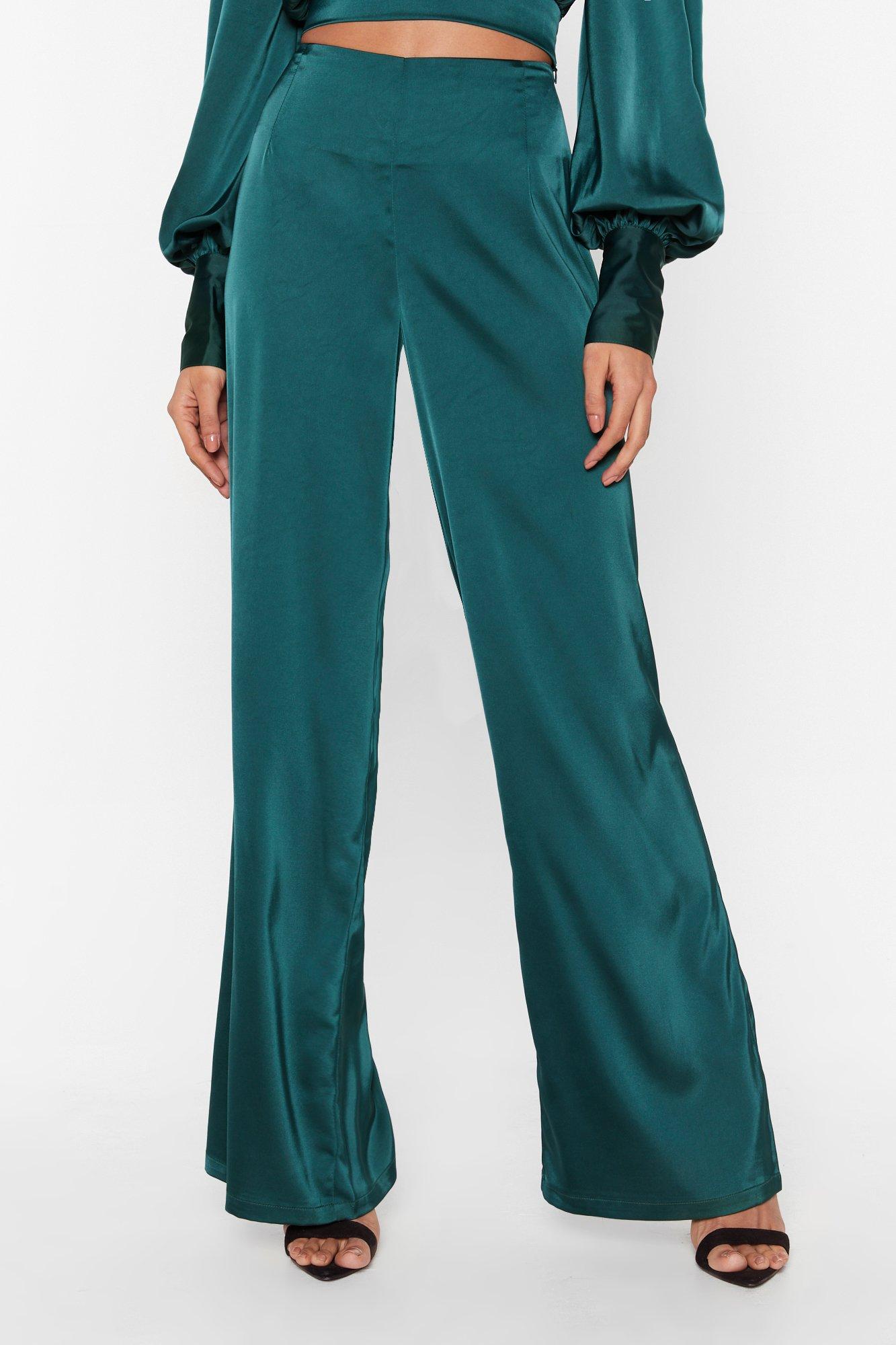 teal high waisted pants