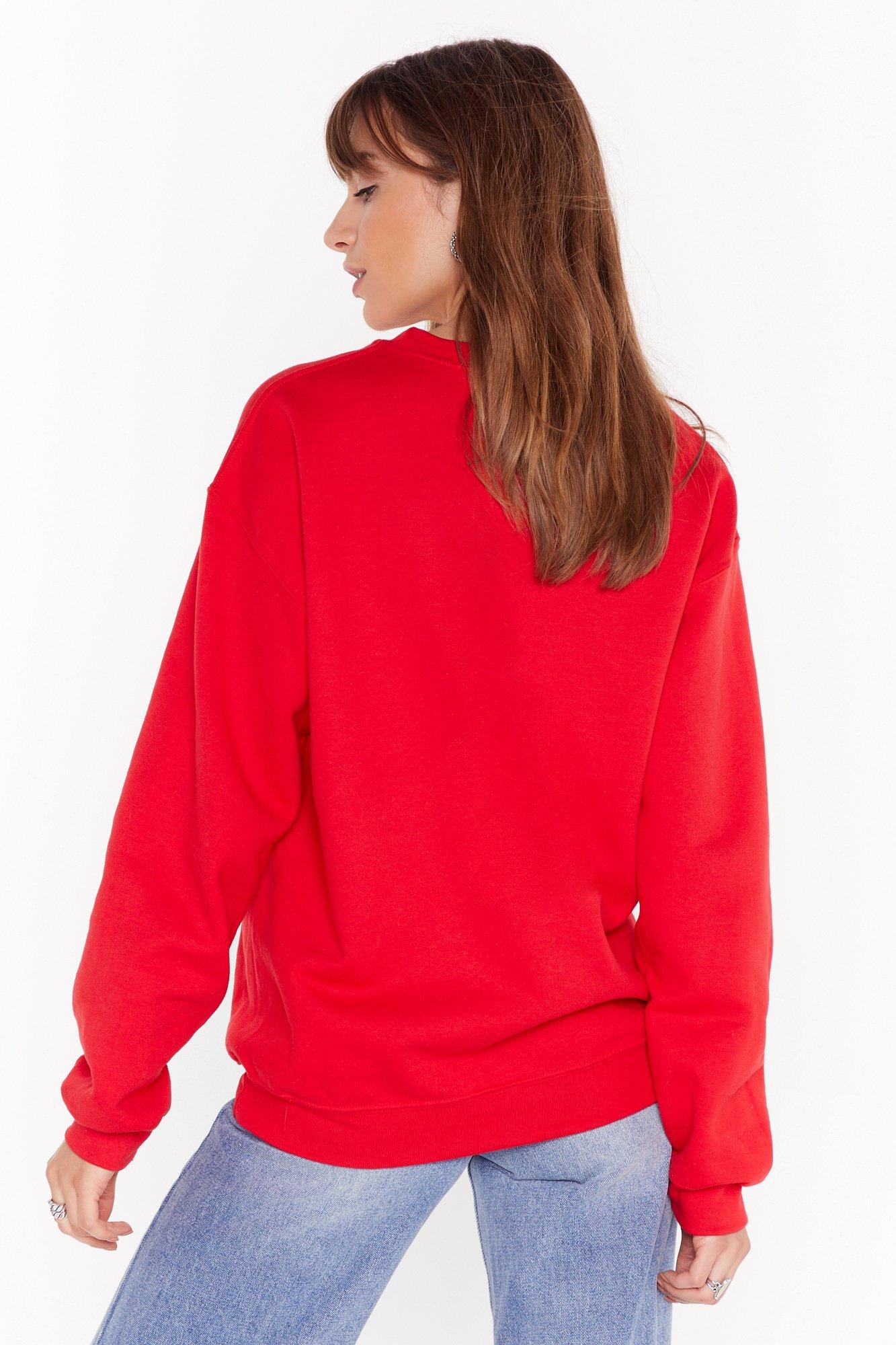 red thriving hoodie