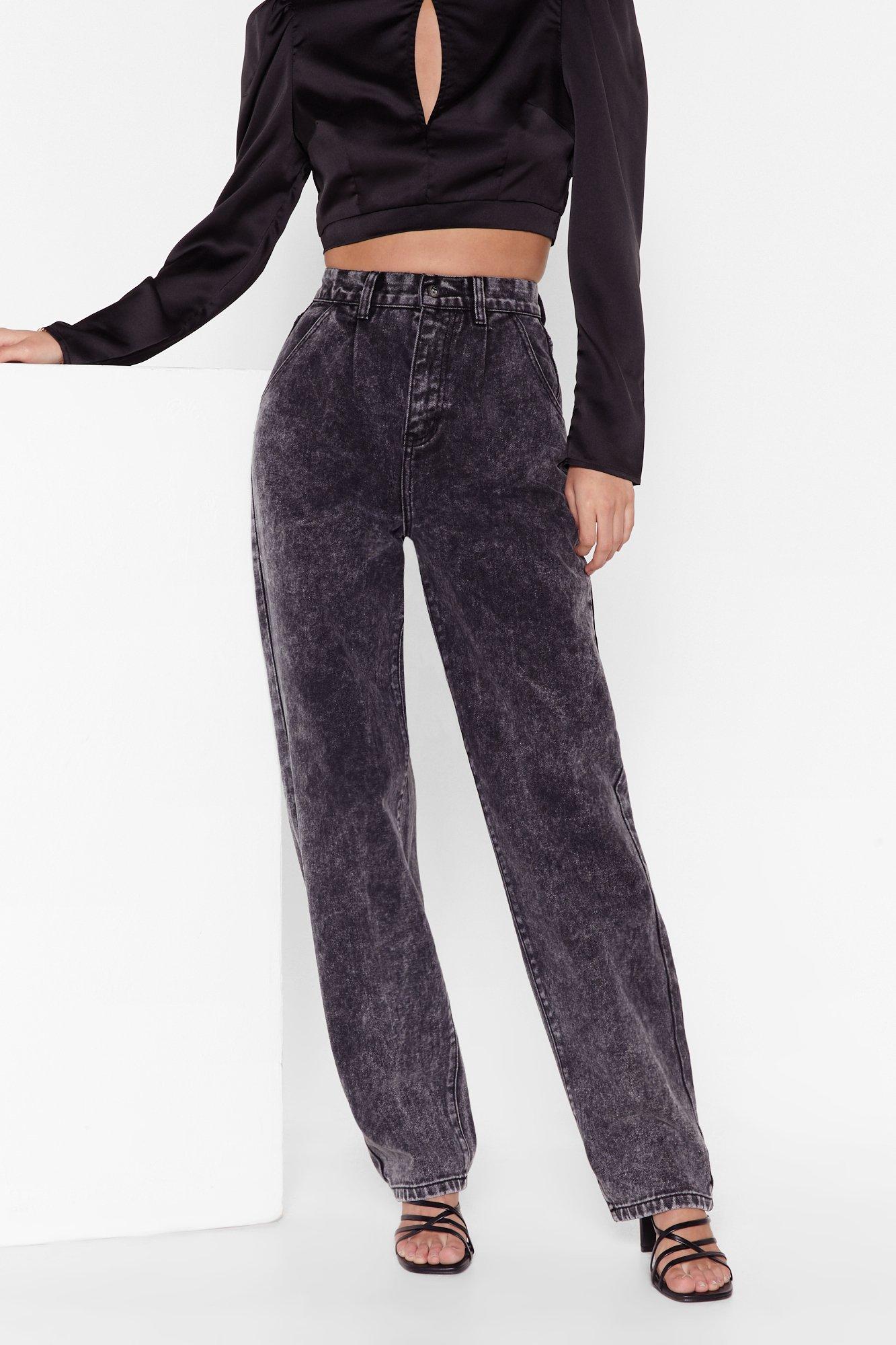 black jeans acid wash