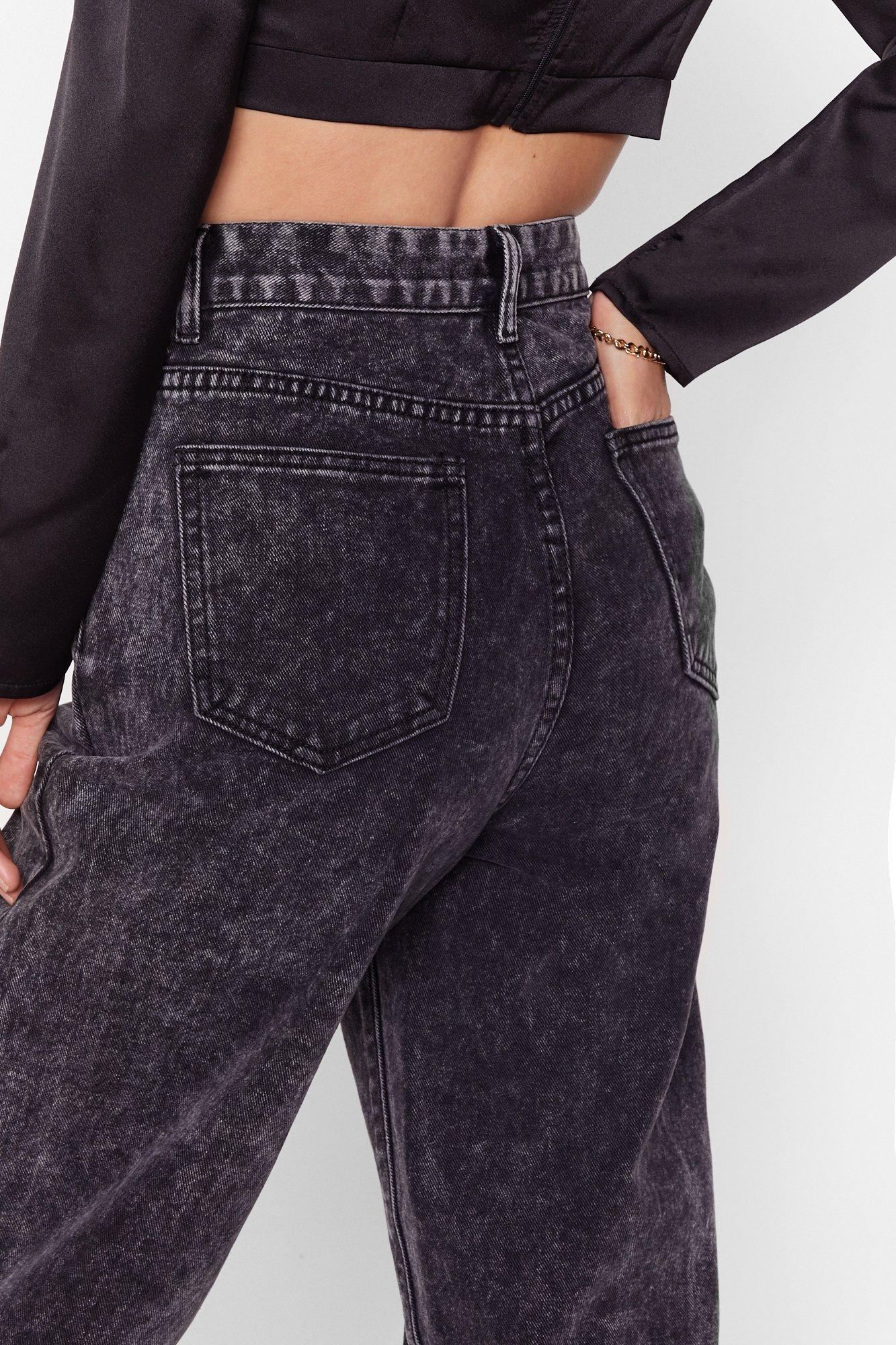 black acid wash denim