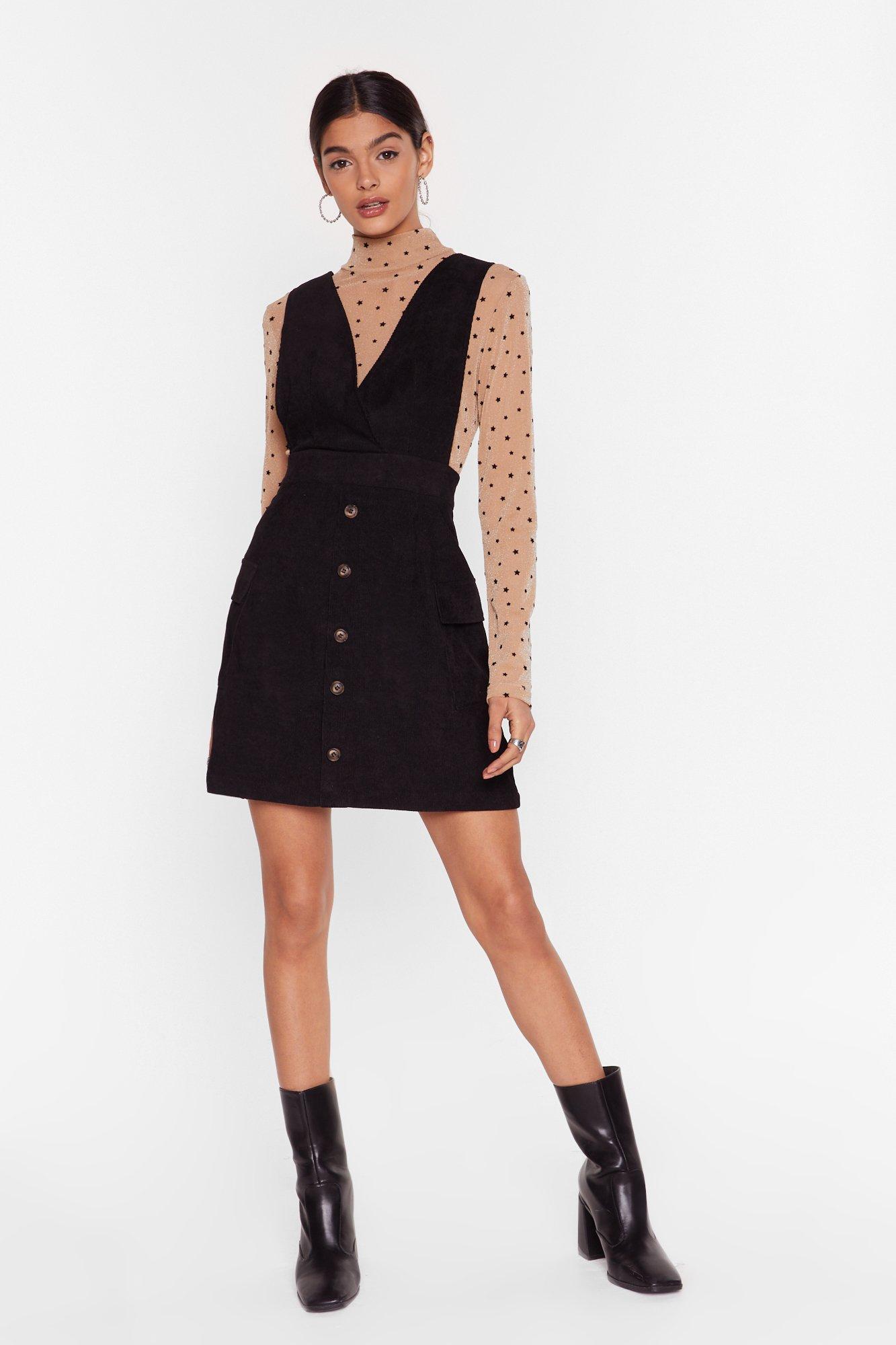 nasty gal pinafore dress