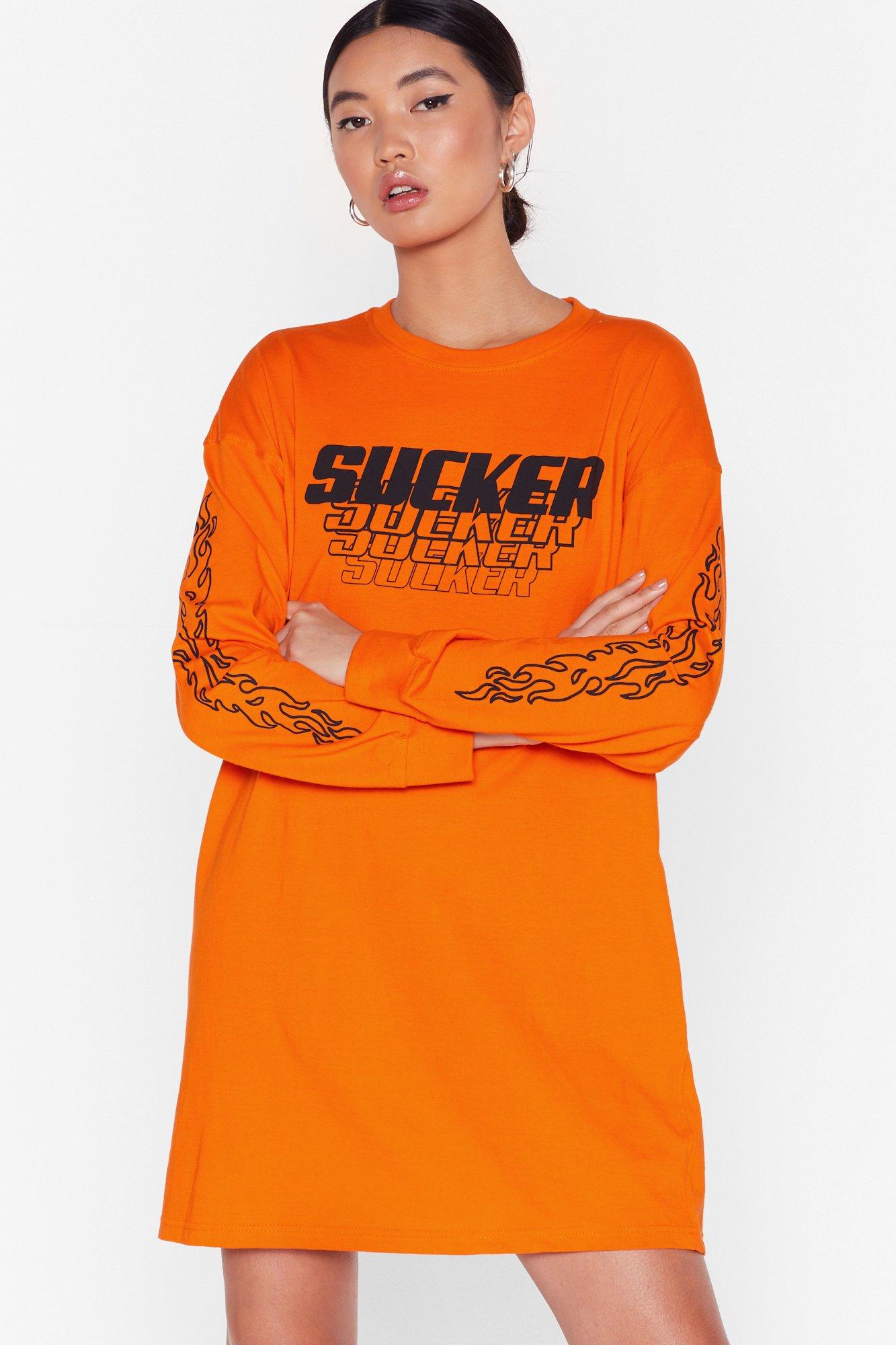 orange graphic tee