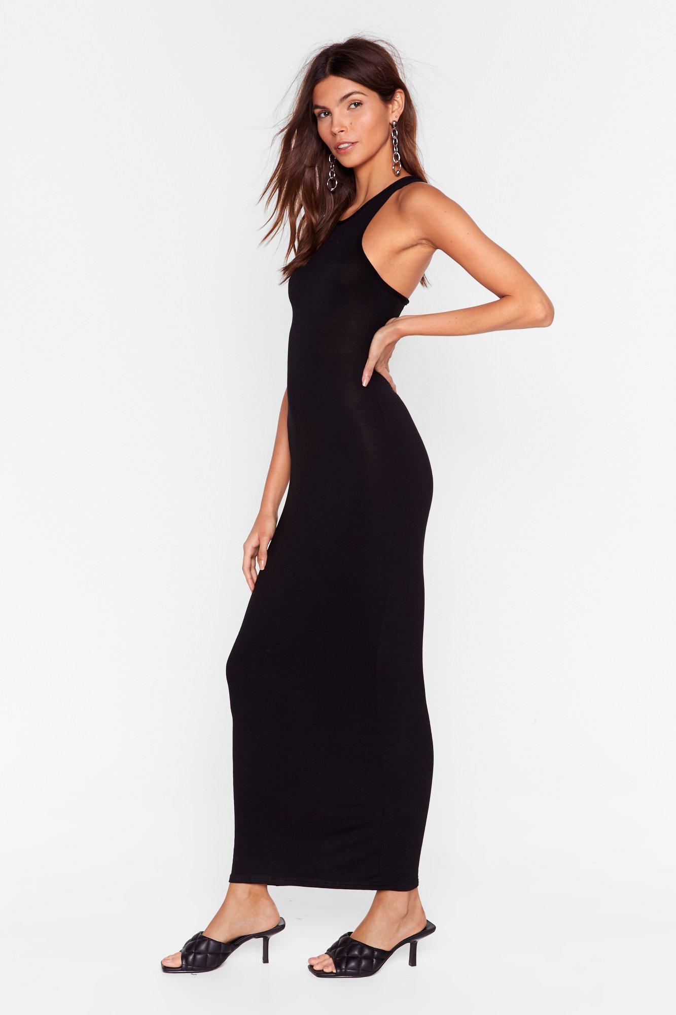 racer maxi dress