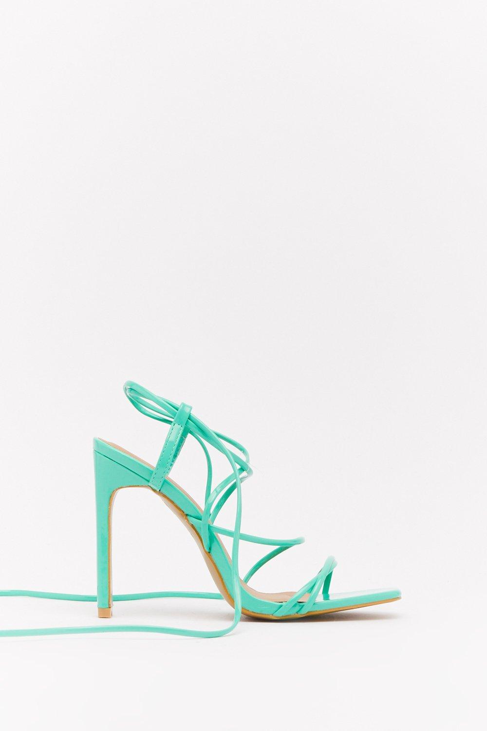 mint blue heels