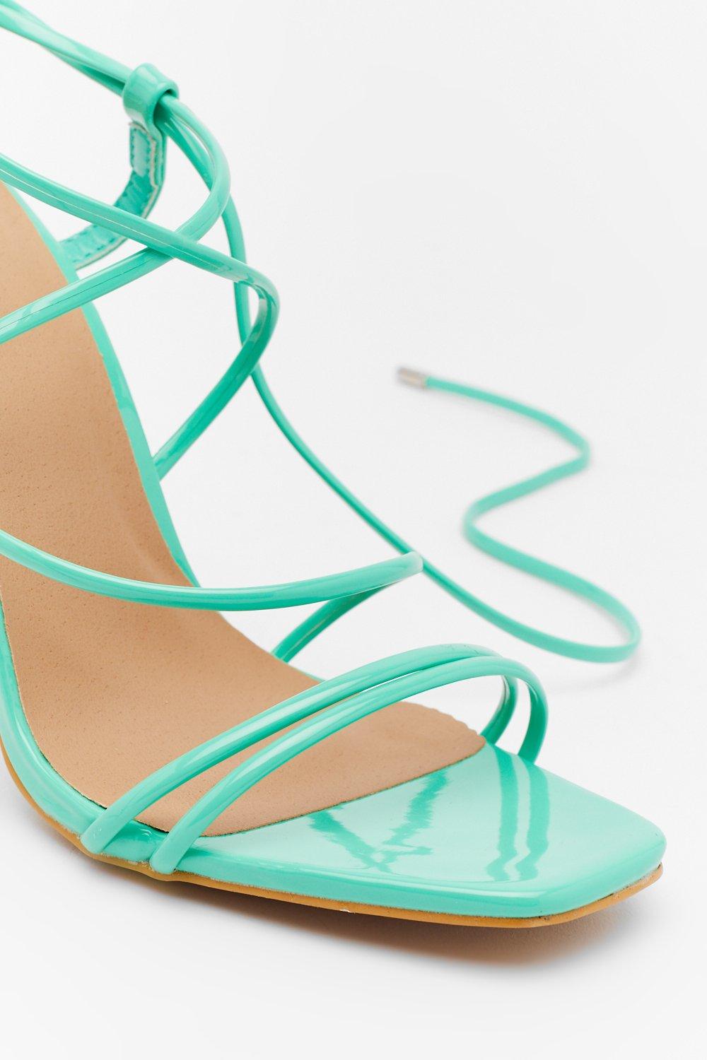blue tie heels