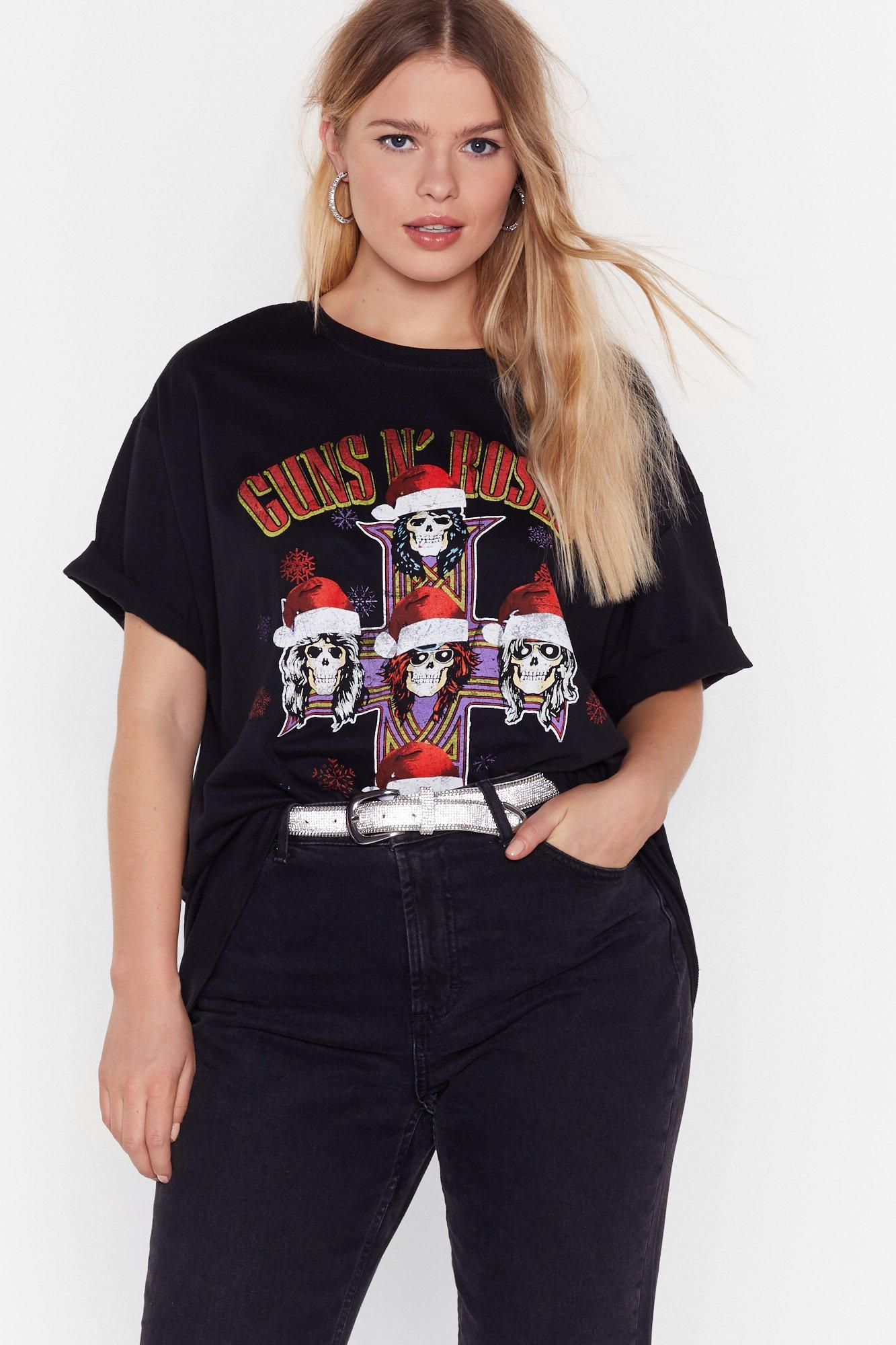 guns and roses graphic tee